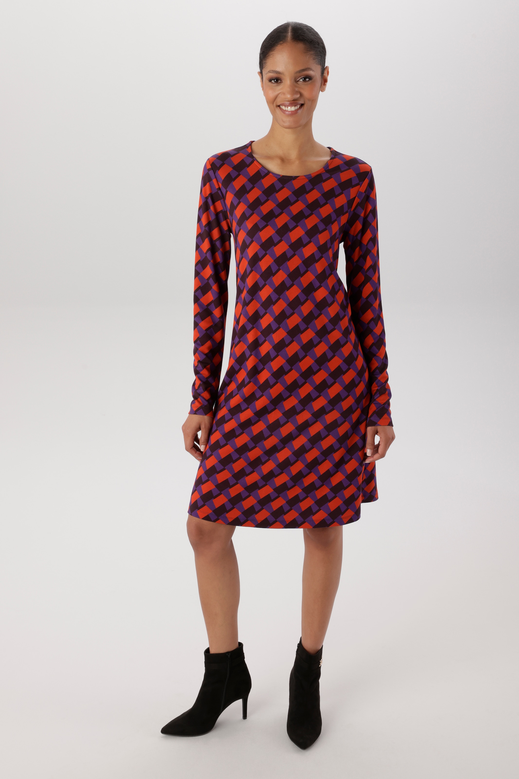 Aniston SELECTED Jerseykleid in leichter A-Linien-Form - NEUE KOLLEKTION