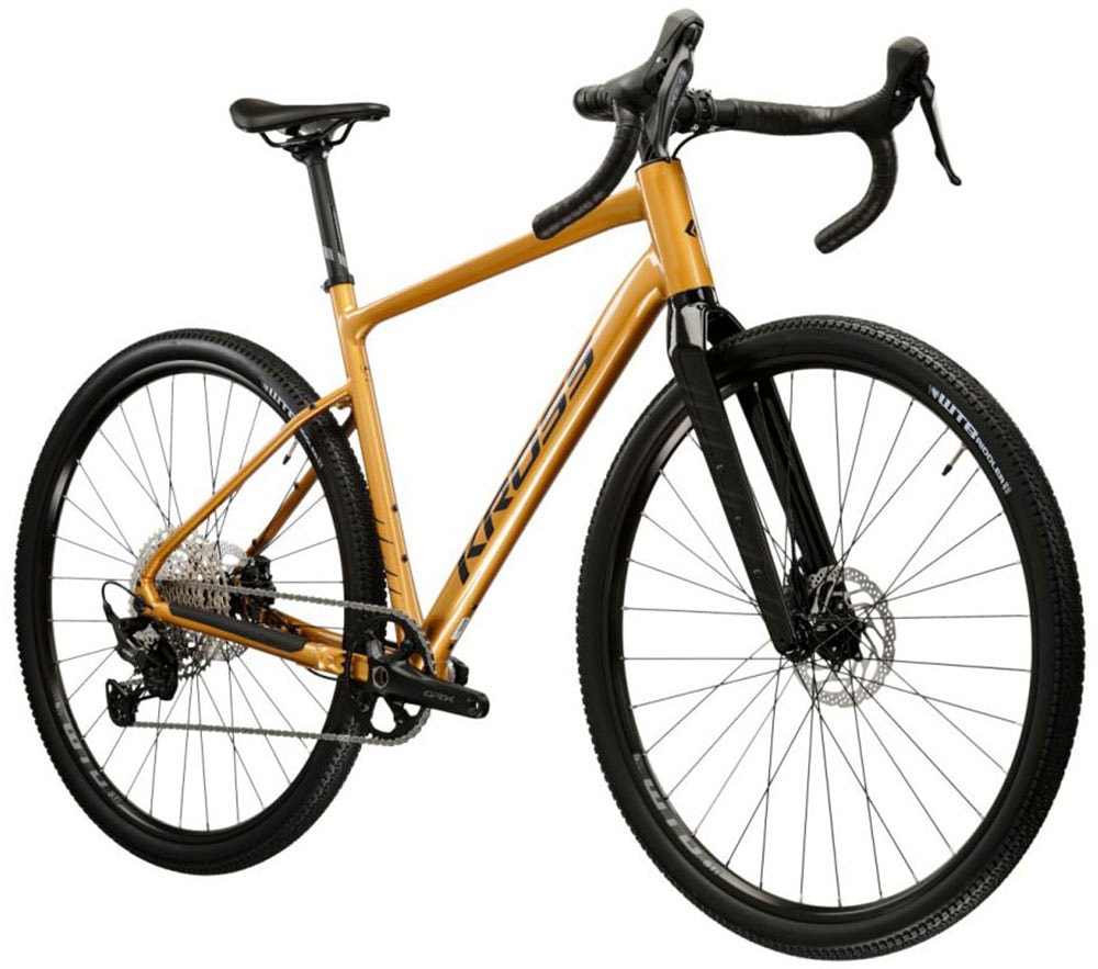 Kross Gravelbike »Gravelbike Esker 5.0 GRX 1X12 Grau 12 Gänge« 12 Gang Shimano GRX RX822 Schaltwerk Kettenschaltung