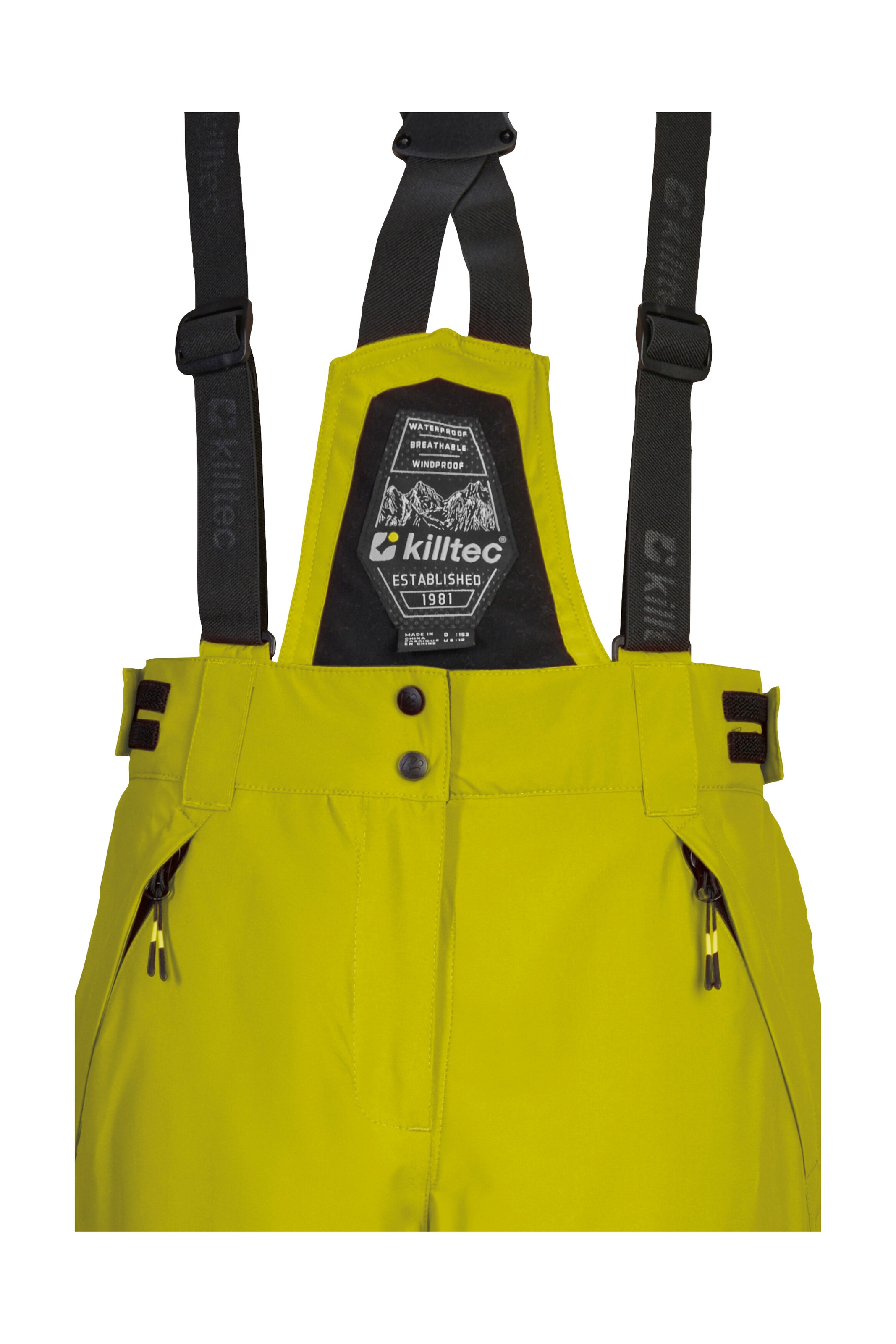 Killtec Skihose »KSW 204 BYS SKI PNTS«, Wasserdichte, atmungsaktive Skihose mit verstellbarem Latz und Trägern