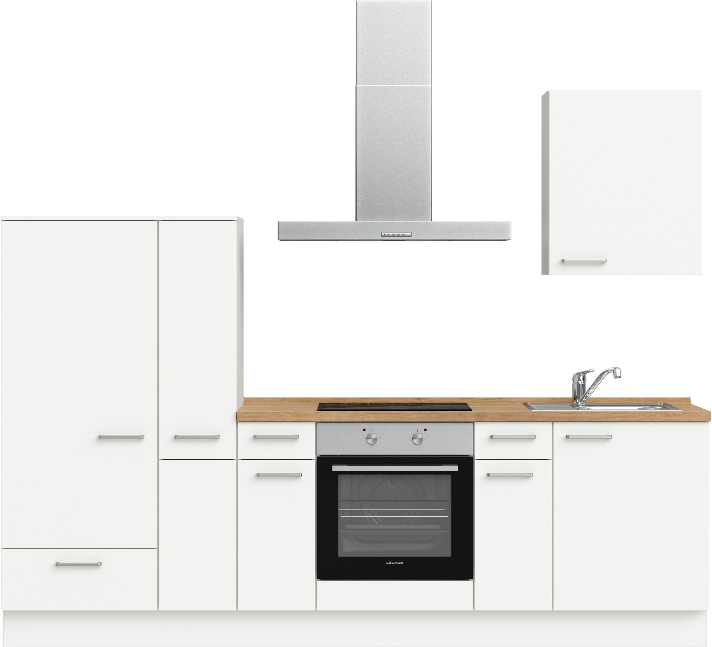 nobilia ""Touch I", NEU: individuell anpassbar mit gratis Profi-Beratung" vormontiert, Breite 270 cm, Ausrichtung wählbar, wahlw. mit E-Geräten