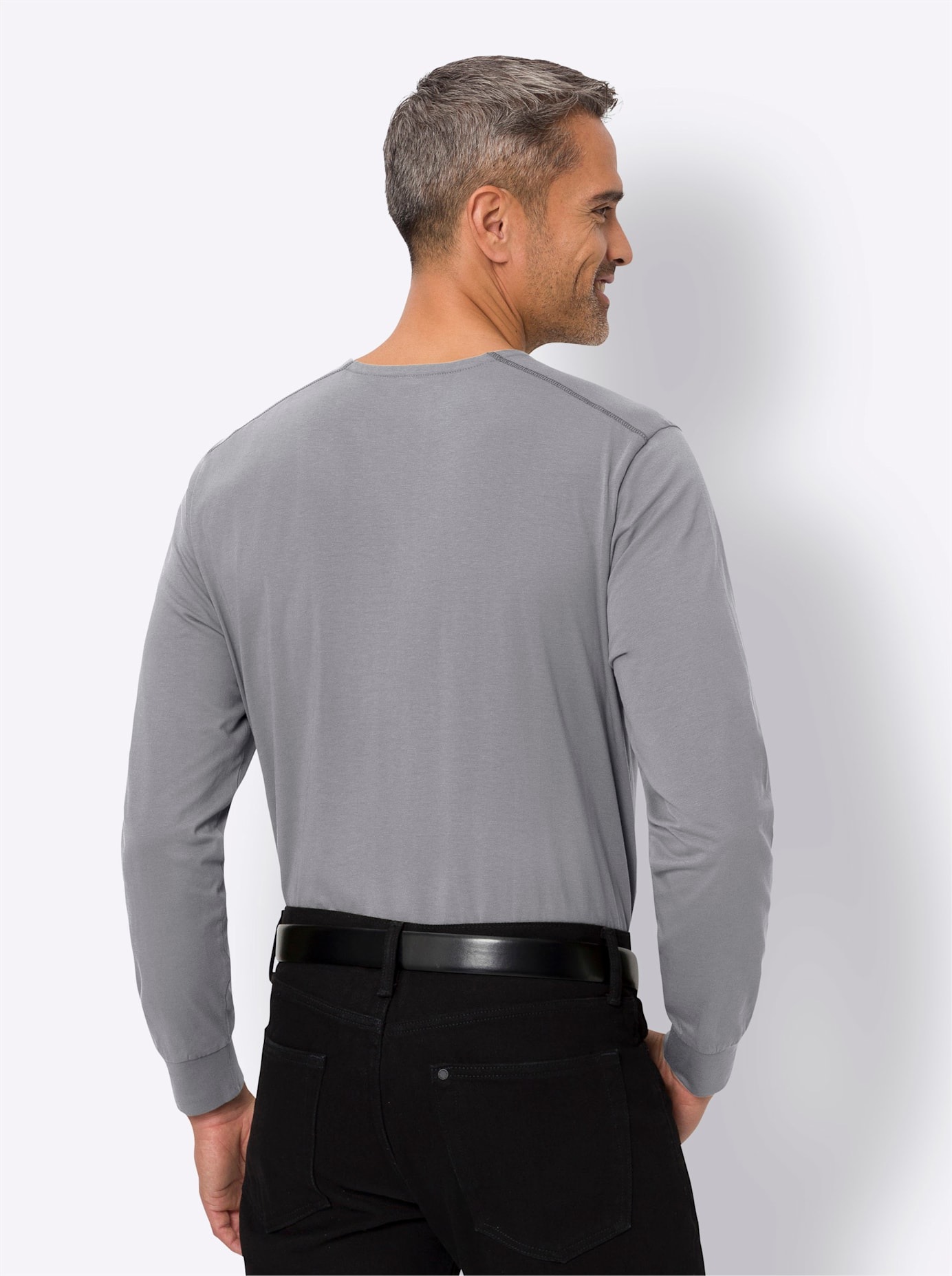 Classic Rundhalsshirt "Langarm-Shirt" 1 Stk. tlg. günstig online kaufen