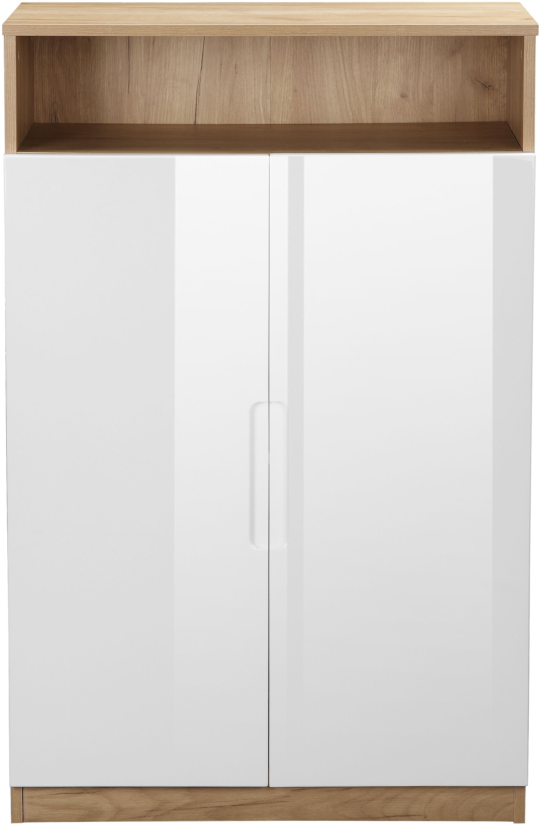 andas Aktenschrank »Lund«, mit Griffmulden & Hochglanzfronten, Aktenordnerhöhe, Breite 70 cm