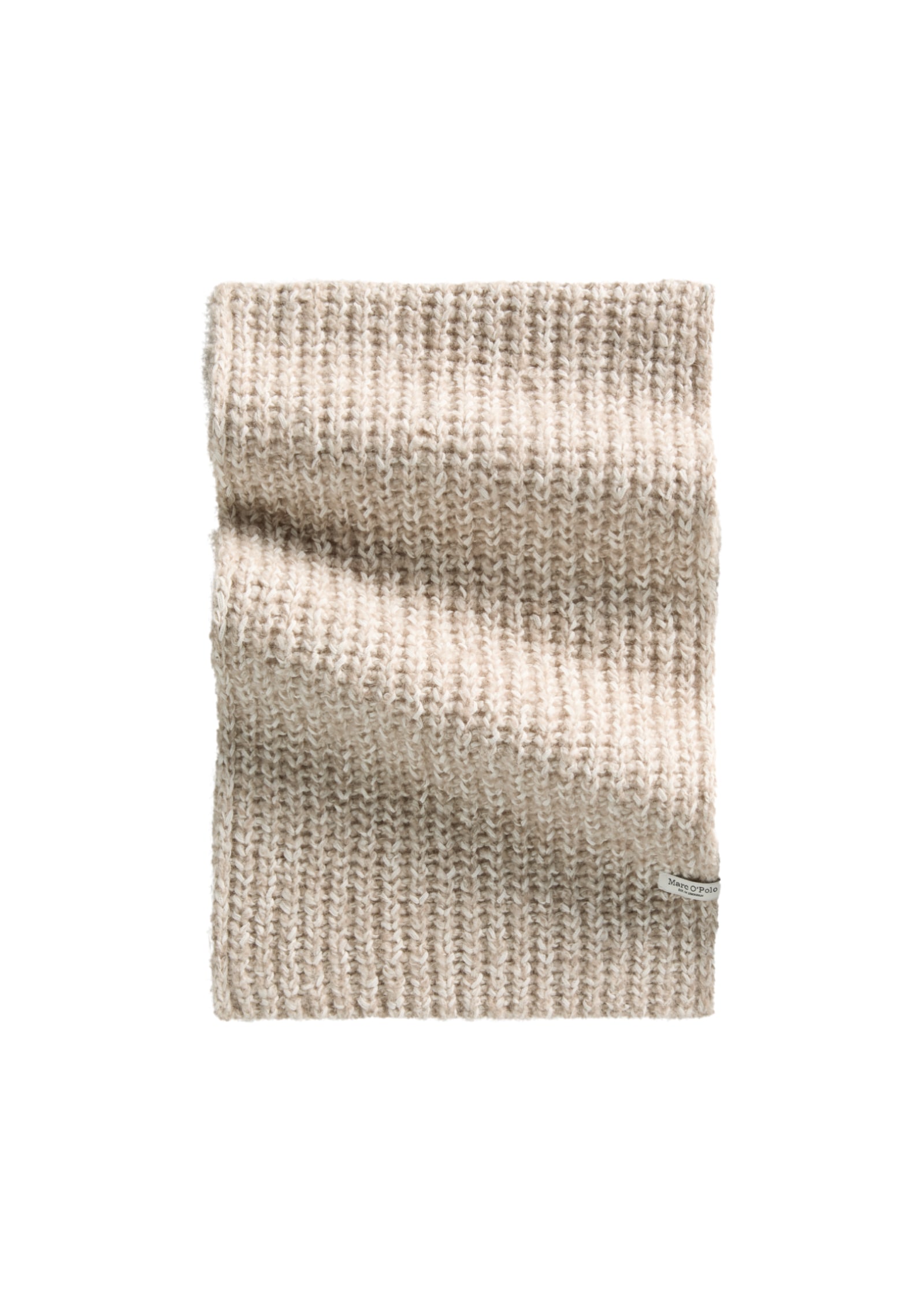 Marc O'polo Damen Marrone Strickschal "Aus Bio-Baumwoll-Mix Mit Alpakawolle", Beige (Light Braun), Obermaterial: 49% Baumwolle, 24% Polyamid, 22% Alpaka, - Image 2