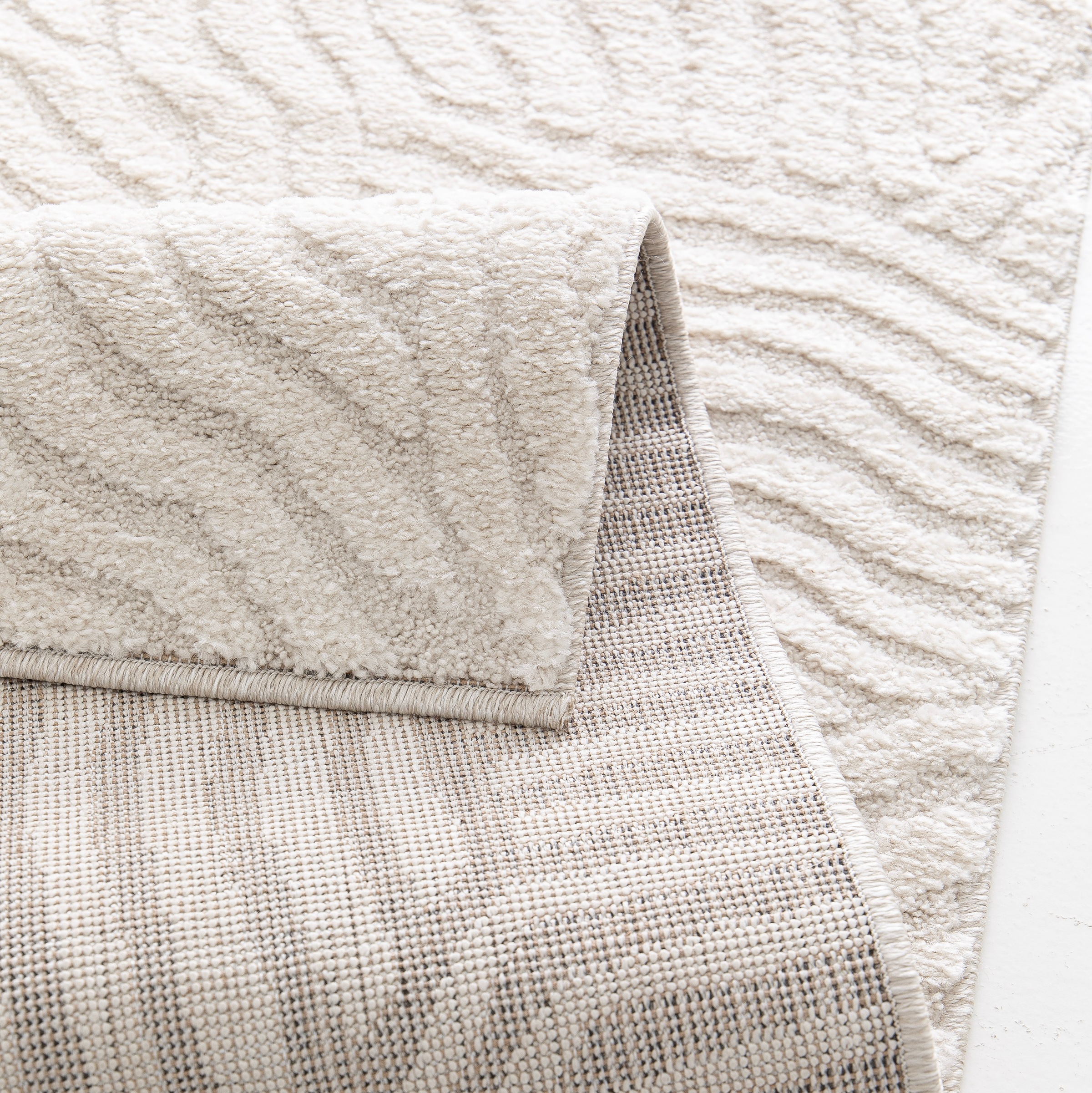 OTTO home Teppich »Segovia, Supersoft, 3D- Design, weiche Haptik, modernes Design« rechteckig 9 mm Höhe Hoch-Tief-Struktur, Wohnzimmer, Esszimmer, Schlafzimmer