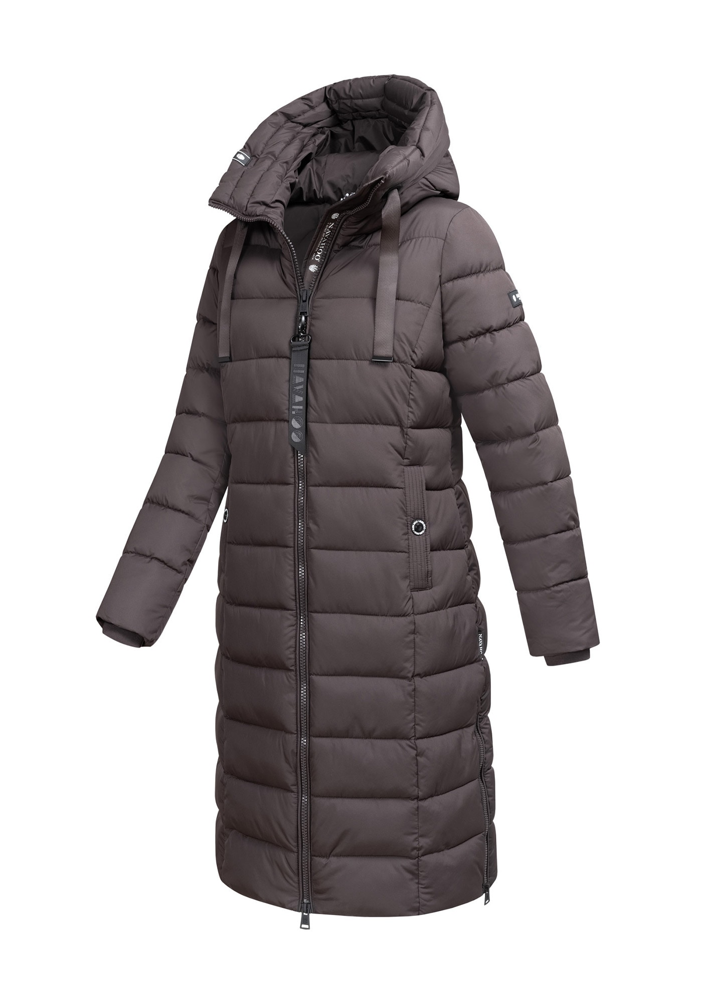 Navahoo Winterjacke »Mondmaedchen« Extra langer Schnitt mit seitlichen Schlitzen