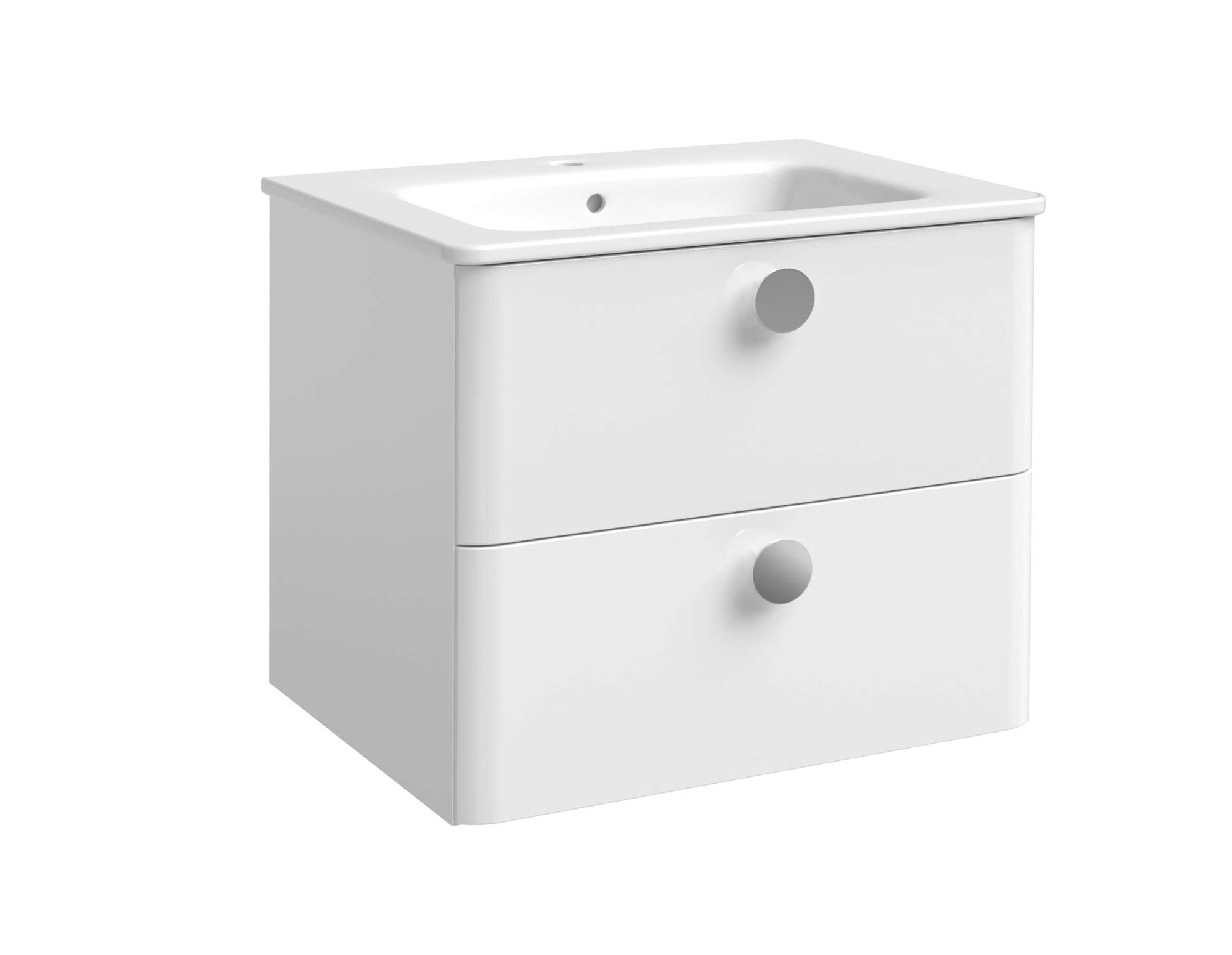 welltime Waschtisch »Round« FSC®-zertifiziert, (2 Breiten: 61/81 cm H/T ca .51,8/45cm)