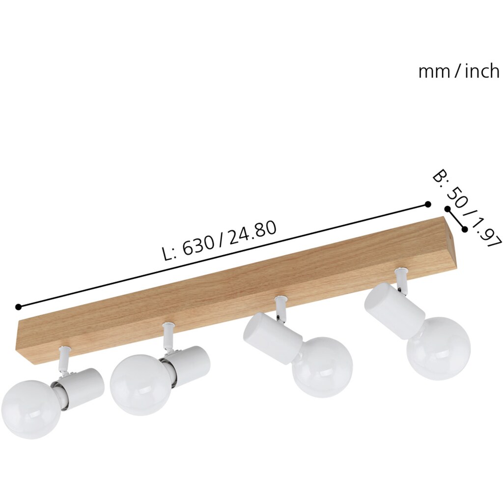 EGLO Deckenspot »TOWNSHEND 3«, 4 flammig-flammig