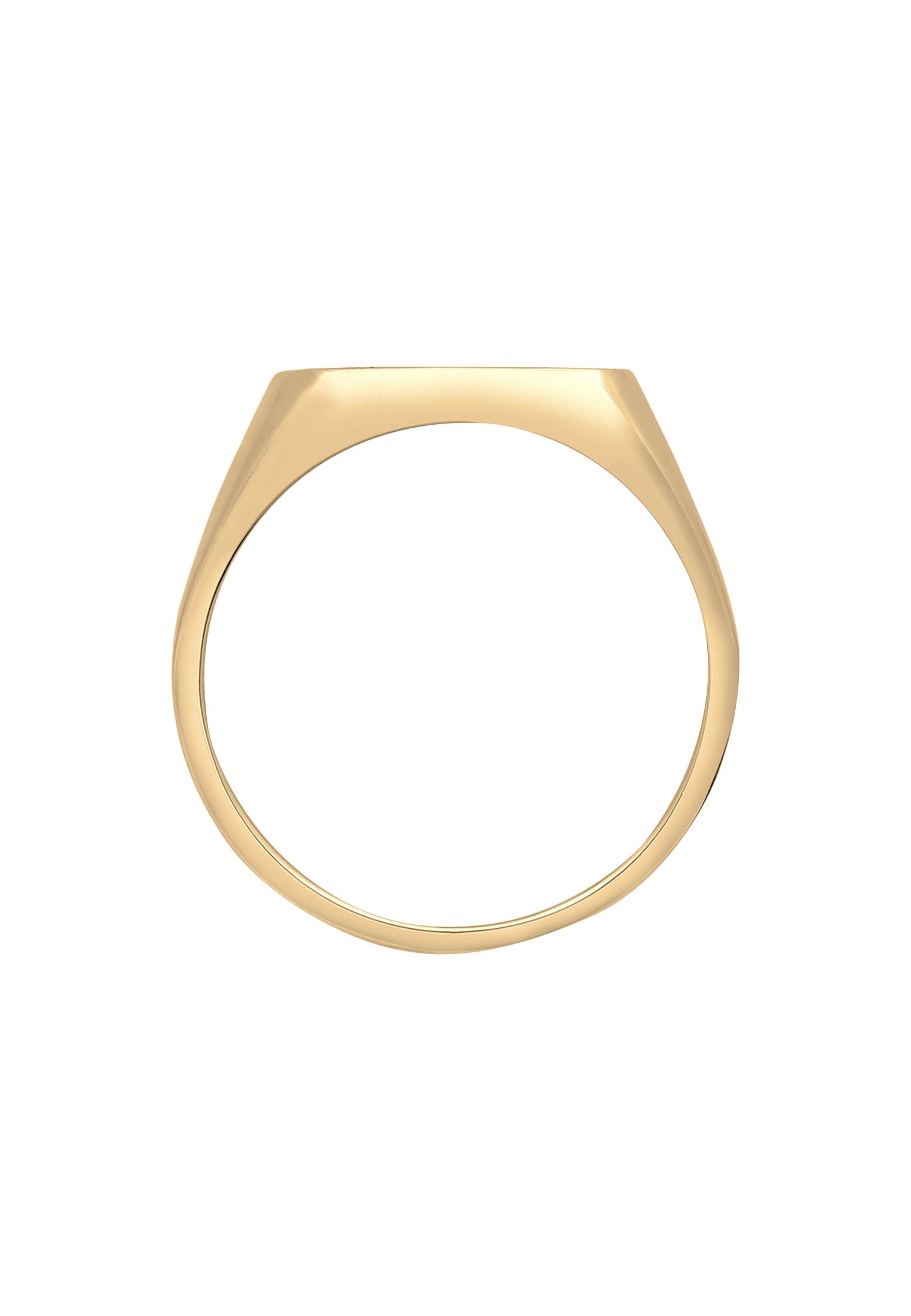 Siegelring KUZZOI "Herren Siegelring Emaille Logo Basic 925 Silber" Gr. 64, gold, Fingerringe, Herren, 64mm, Silber 925 (Sterlingsilber), 10mm, Siegelring 2