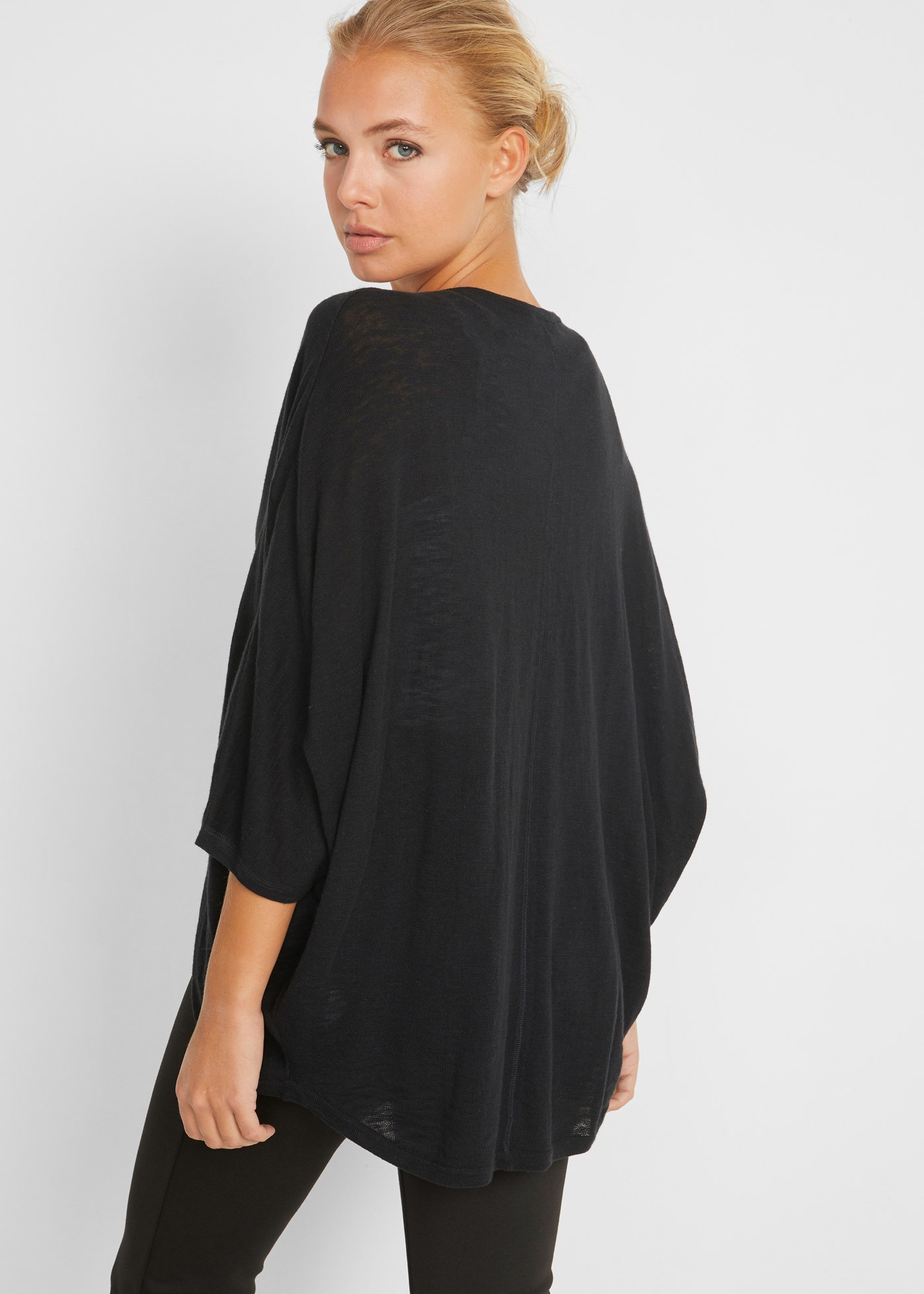 Thumbnail - bonprix Strickjacke Oversize-Passform, 3/4-Ärmel, eleganter Stil, aus Baumwolle