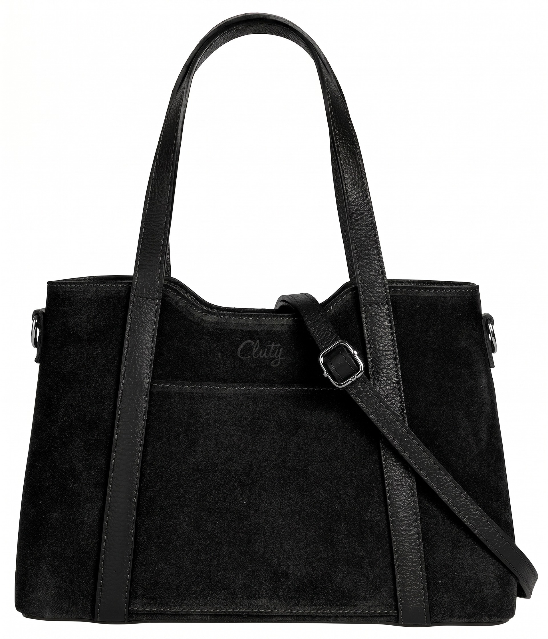 Cluty Henkeltasche echt Leder, Made in Italy