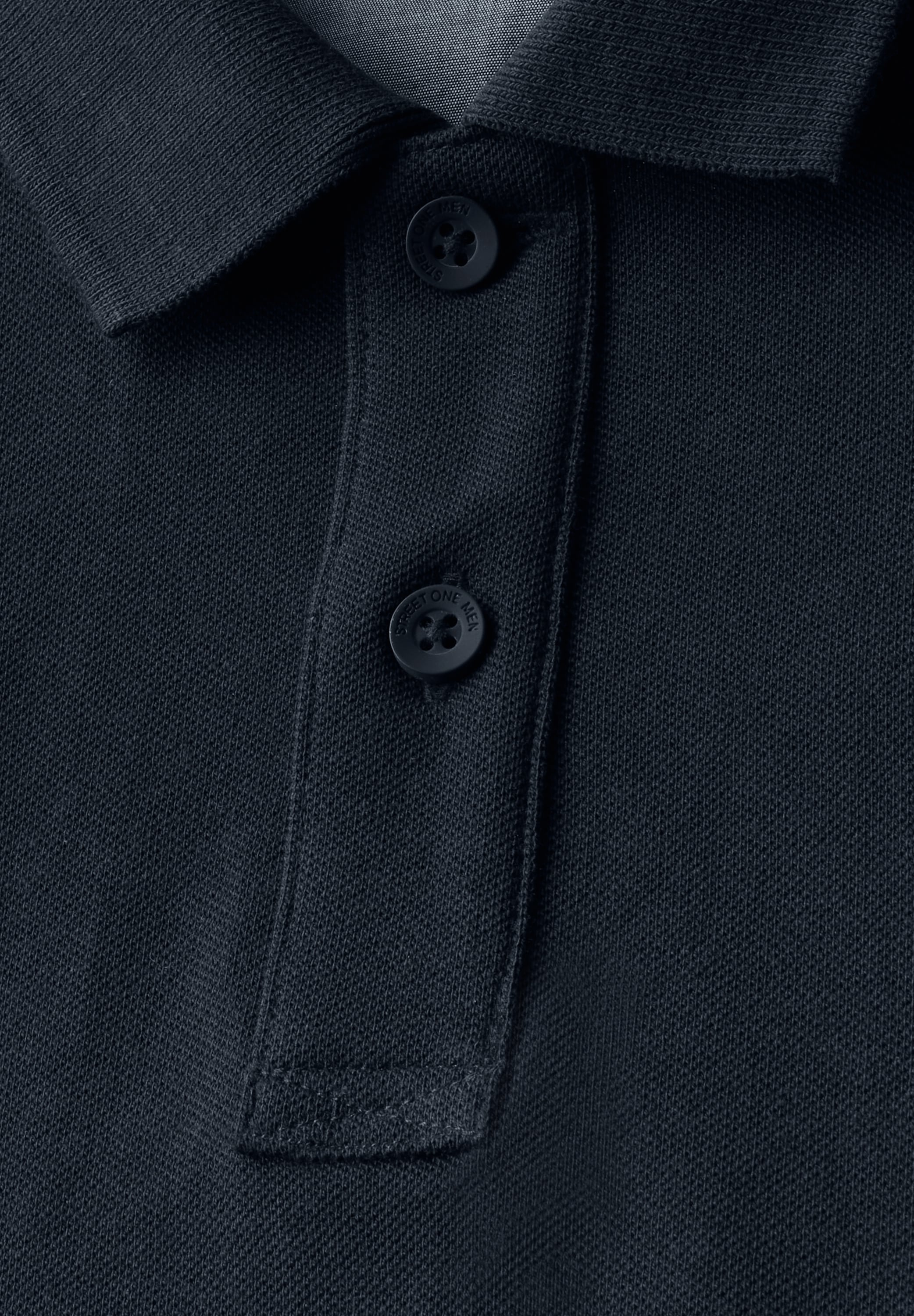 STREET ONE MEN Poloshirt, aus reiner Baumwolle