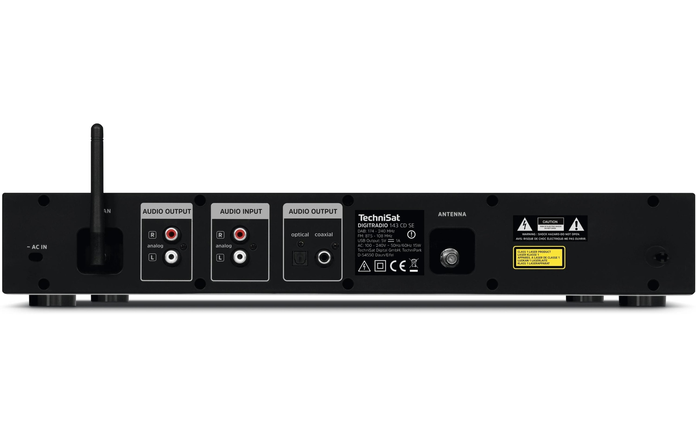 TechniSat Digitalradio (DAB+) »DigitRadio 143 CD V3« ( Digitalradio (DAB+) | FM-Tuner | Internetradio )
