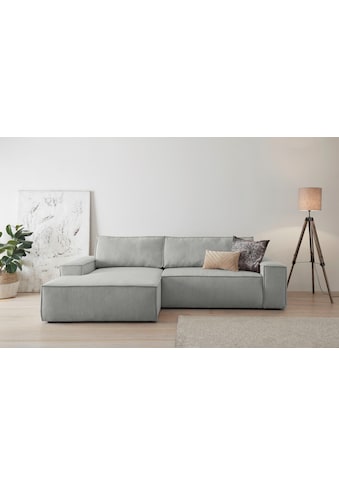 Ecksofa SHERWOOD Schlafsofa, mit Bettkasten, Cord-Bezug