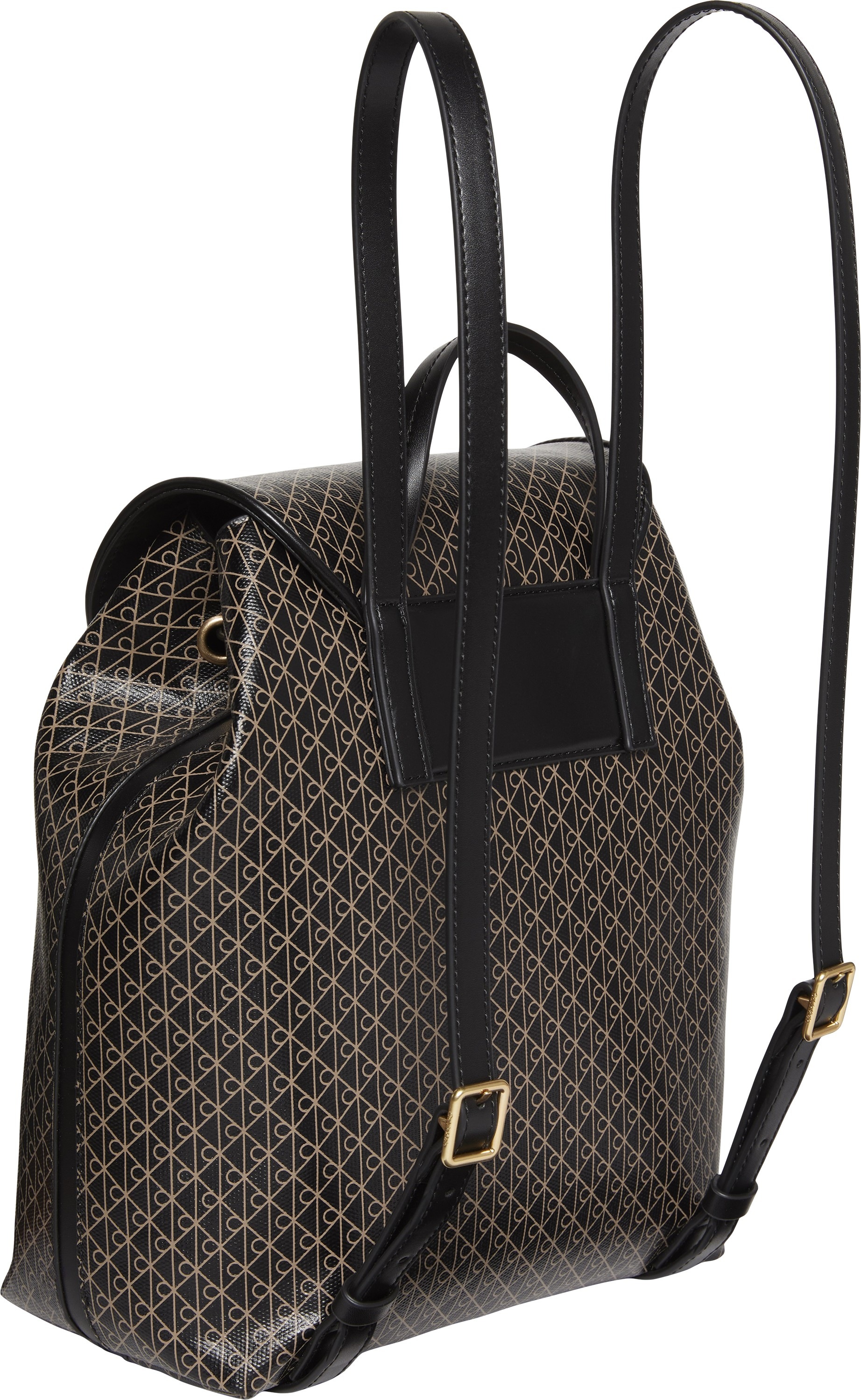 Calvin Klein Cityrucksack »AOP FLAP BACKPACK« Freizeitrucksack, Damen Rucksack mit Monogramm-Print