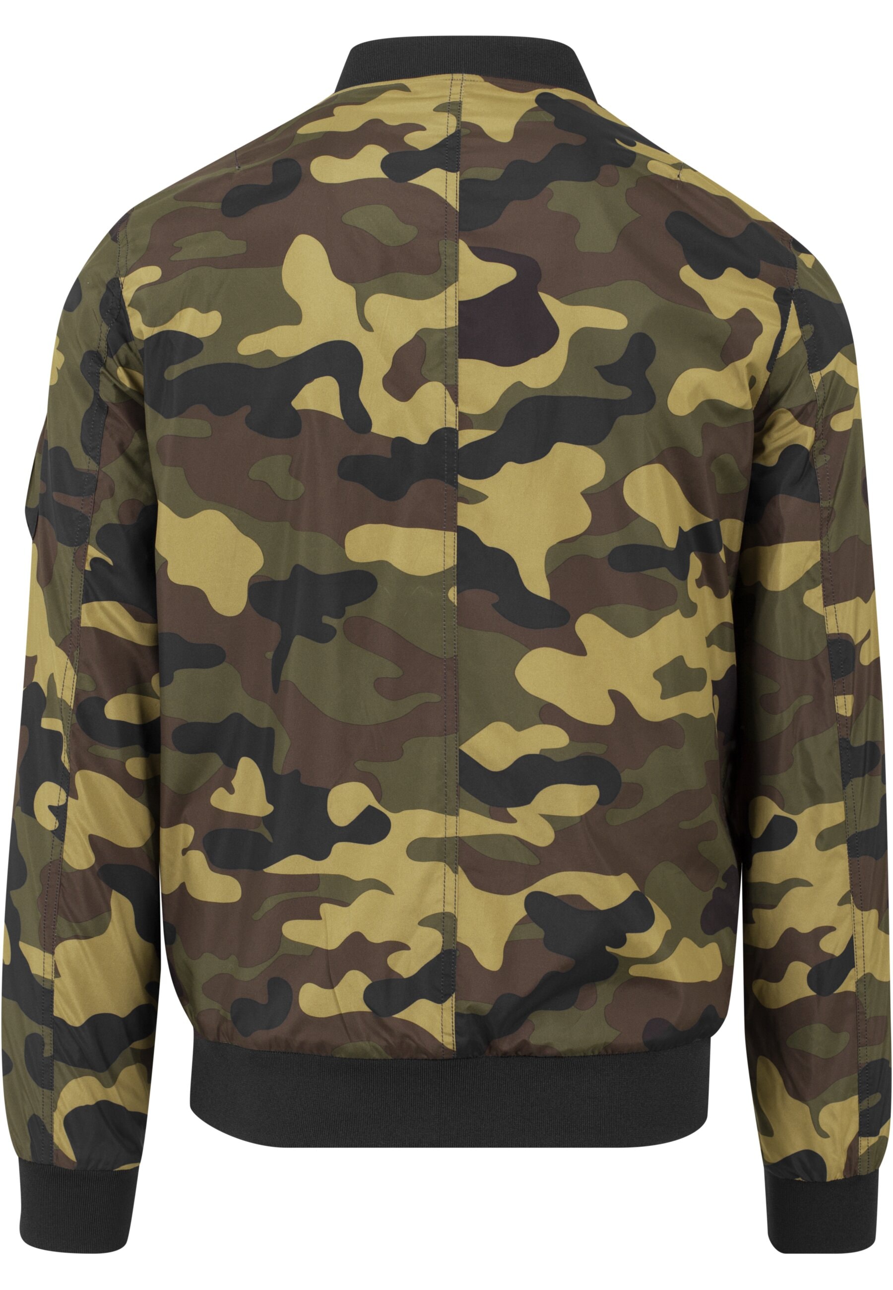 URBAN CLASSICS Allwetterjacke »Urban Classics Herren Light Camo Bomber Jacket«, (1 St.), ohne Kapuze