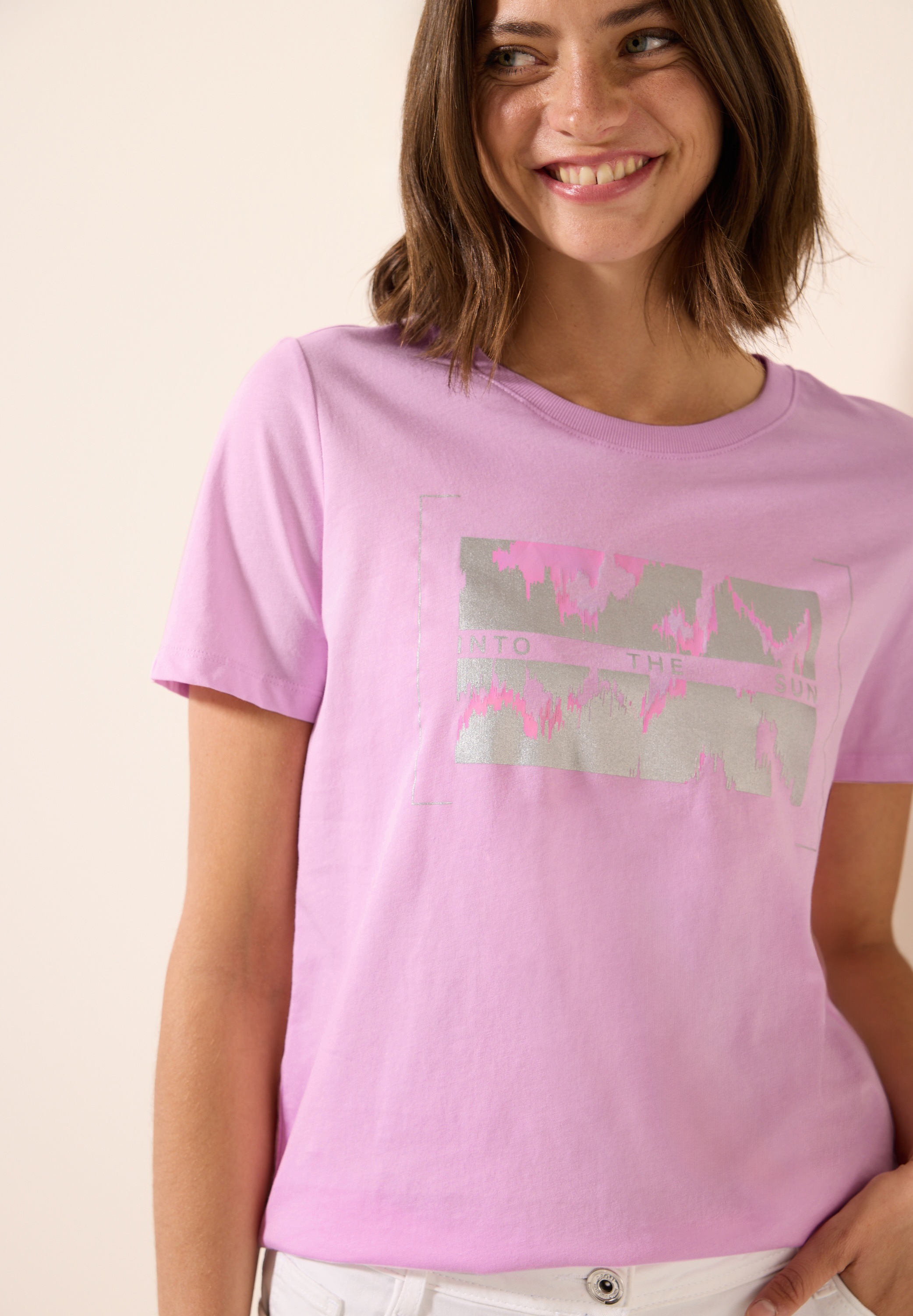 Cecil T-Shirt, mit Folienprint günstig online kaufen