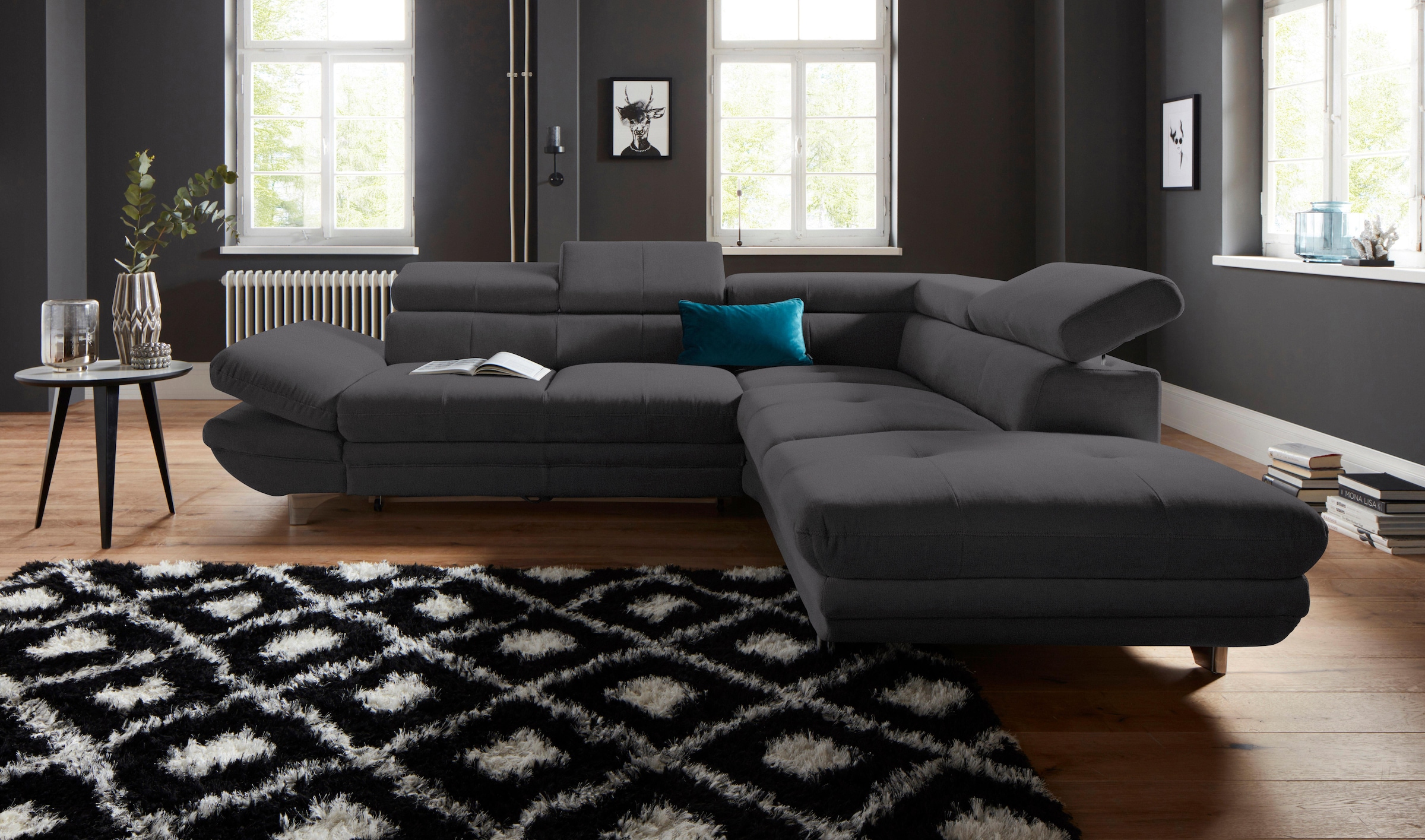 COTTA Ecksofa "Enterprise L-Form", mit Arm- & Kopfteilverstellung, wahlweis günstig online kaufen