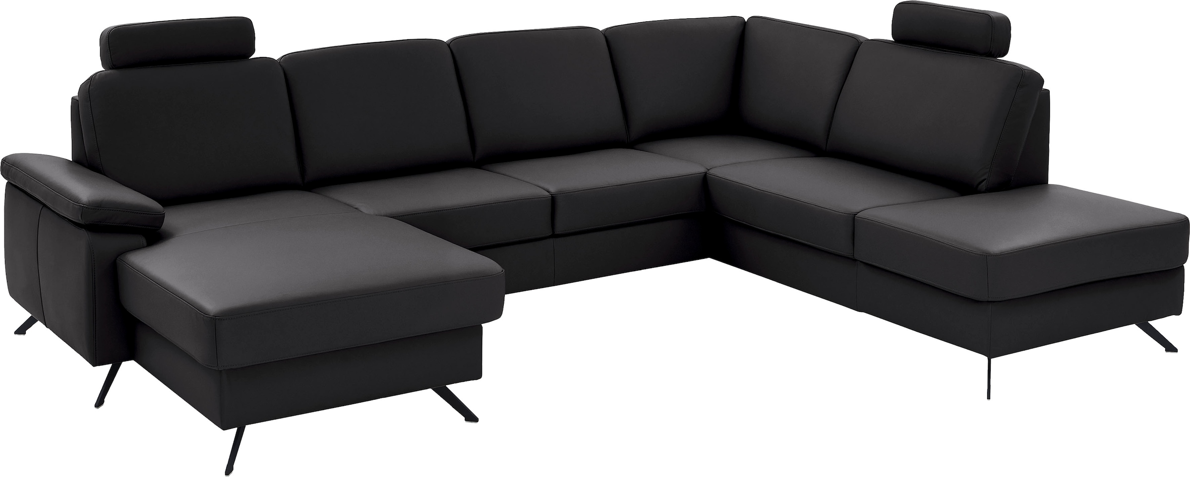 Die PlanBar Wohnlandschaft "PN-EM15047 U-Form, mit Kopfstützen", Echtleder, günstig online kaufen