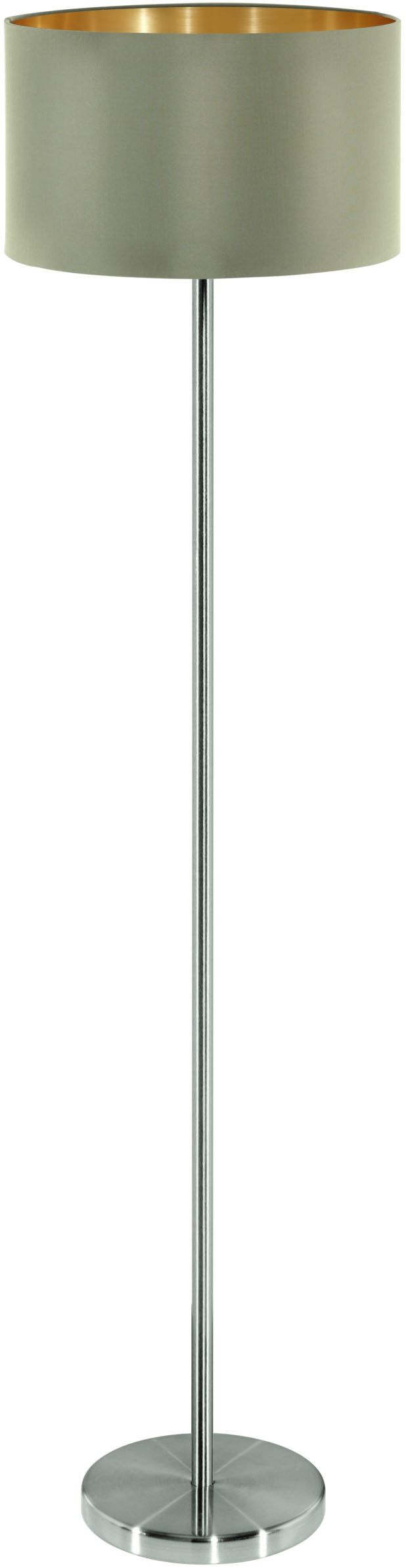 EGLO Stehlampe »MASERLO Stehlampe - Stahl - E27 - 1X60W - IP20« E27 1 Stk. Standleuchte, Wohnzimmer, Schlafzimmer, Esszimmer, H151 x Ø38 cm
