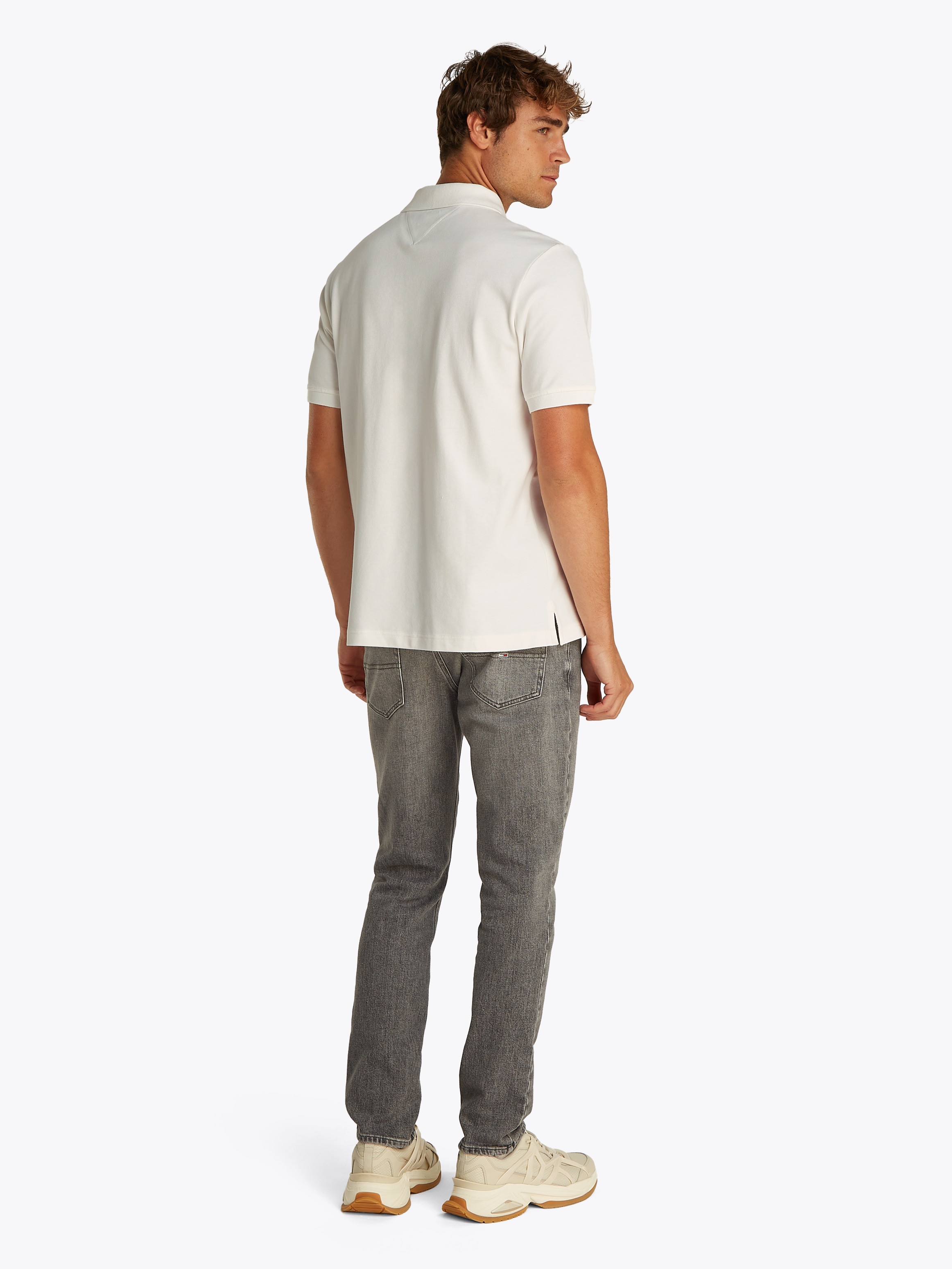 Tommy Jeans Poloshirt »TJM REG LINEAR POLO EXT«, Mit Rundhalsausschnitt