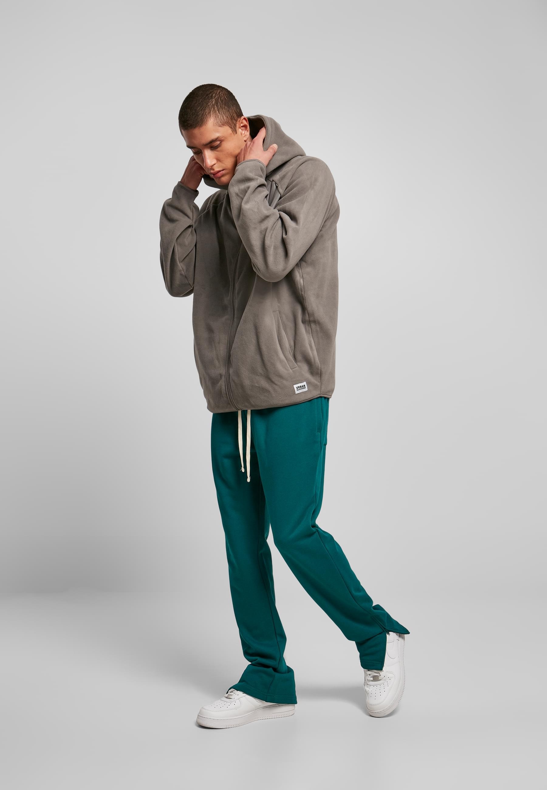 URBAN CLASSICS Sweatjacke »Urban Classics Herren Polar Fleece Zip Hoody«