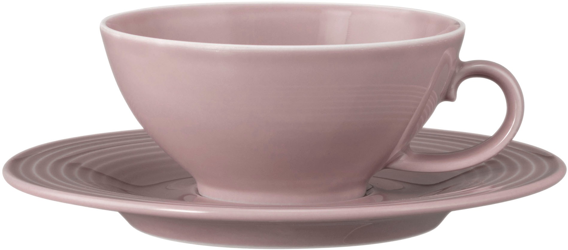 Seltmann Weiden Teeservice »Geschirr-Set, 18 Teile, Beat, klein«, (Set, 18 tlg., 6x Teeobertasse 0,14 l, 6x Kombi-Untertasse, 6x Brotteller), Tassen, Untertassen, Teller, Made in Germany, 18 Teile, für 6 Personen