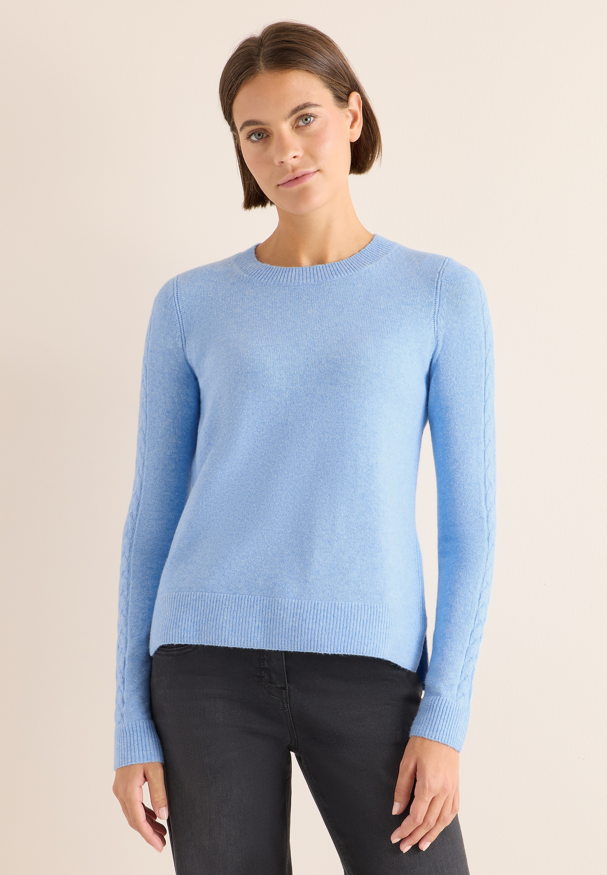 STREET ONE Strickpullover, mit Strick-Detail günstig online kaufen