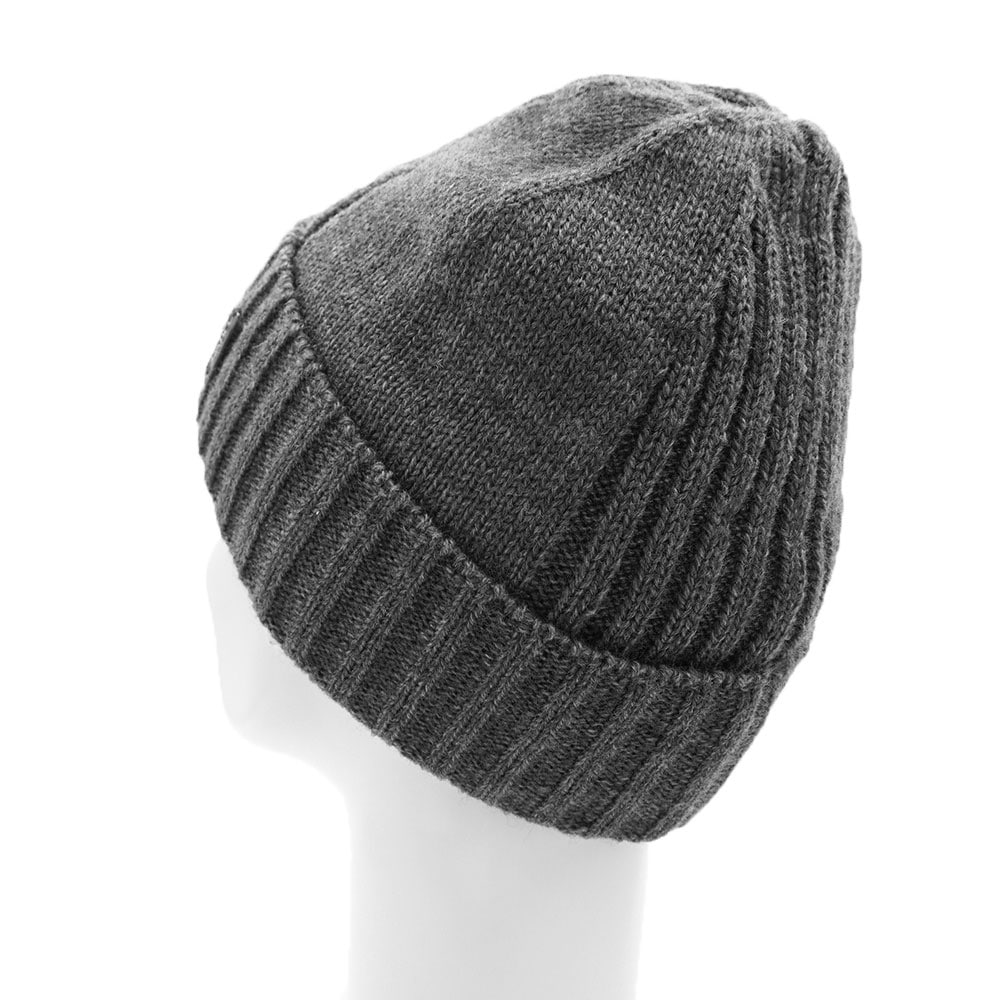 CAPO Strickmütze Klassischer Rippenstrick, hoher Wollanteil, gefüttert