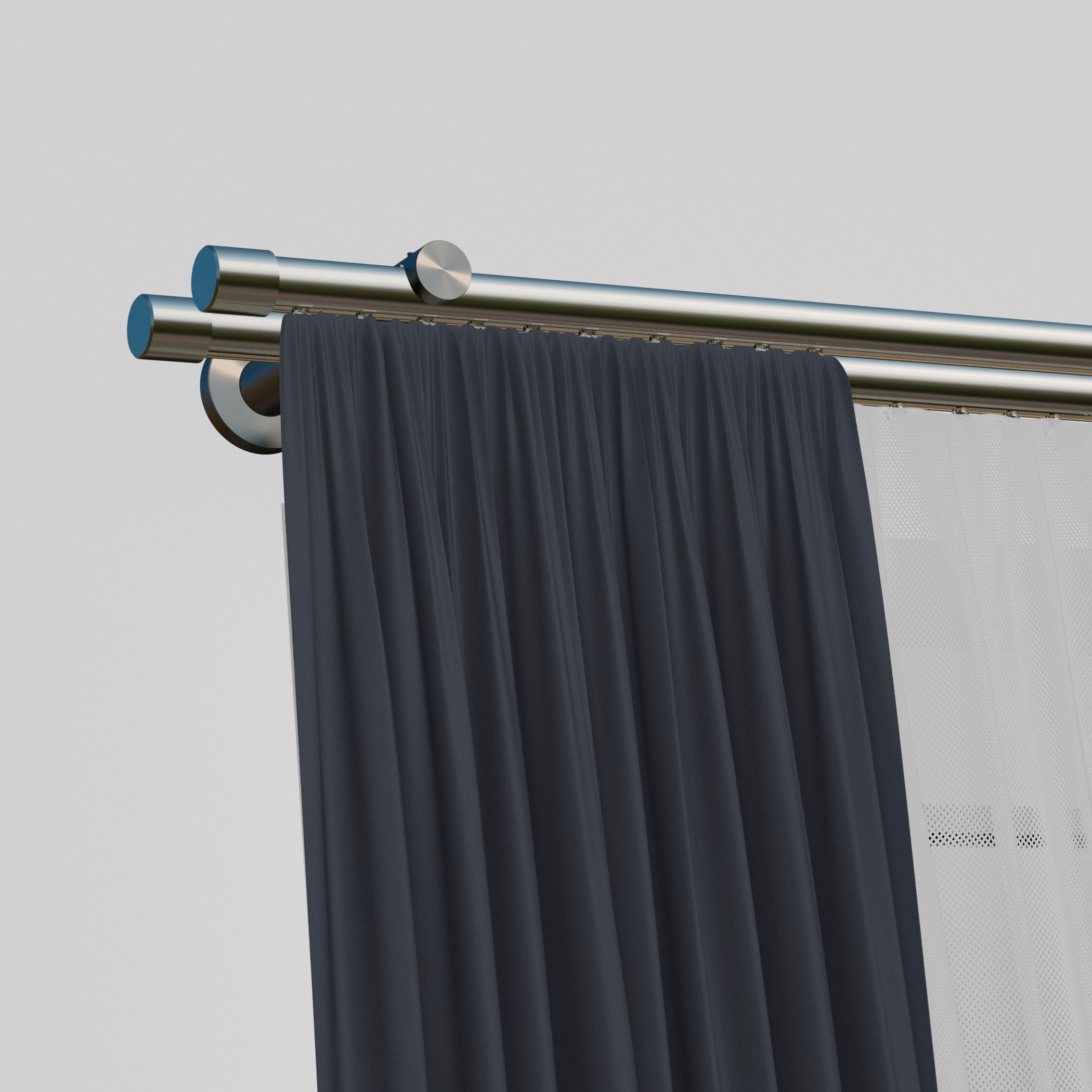 OTTO home Gardinenstange "Kappe 2-Lauf" Ø 20 mm 2 läufig-läufig Fixmaß Inne günstig online kaufen