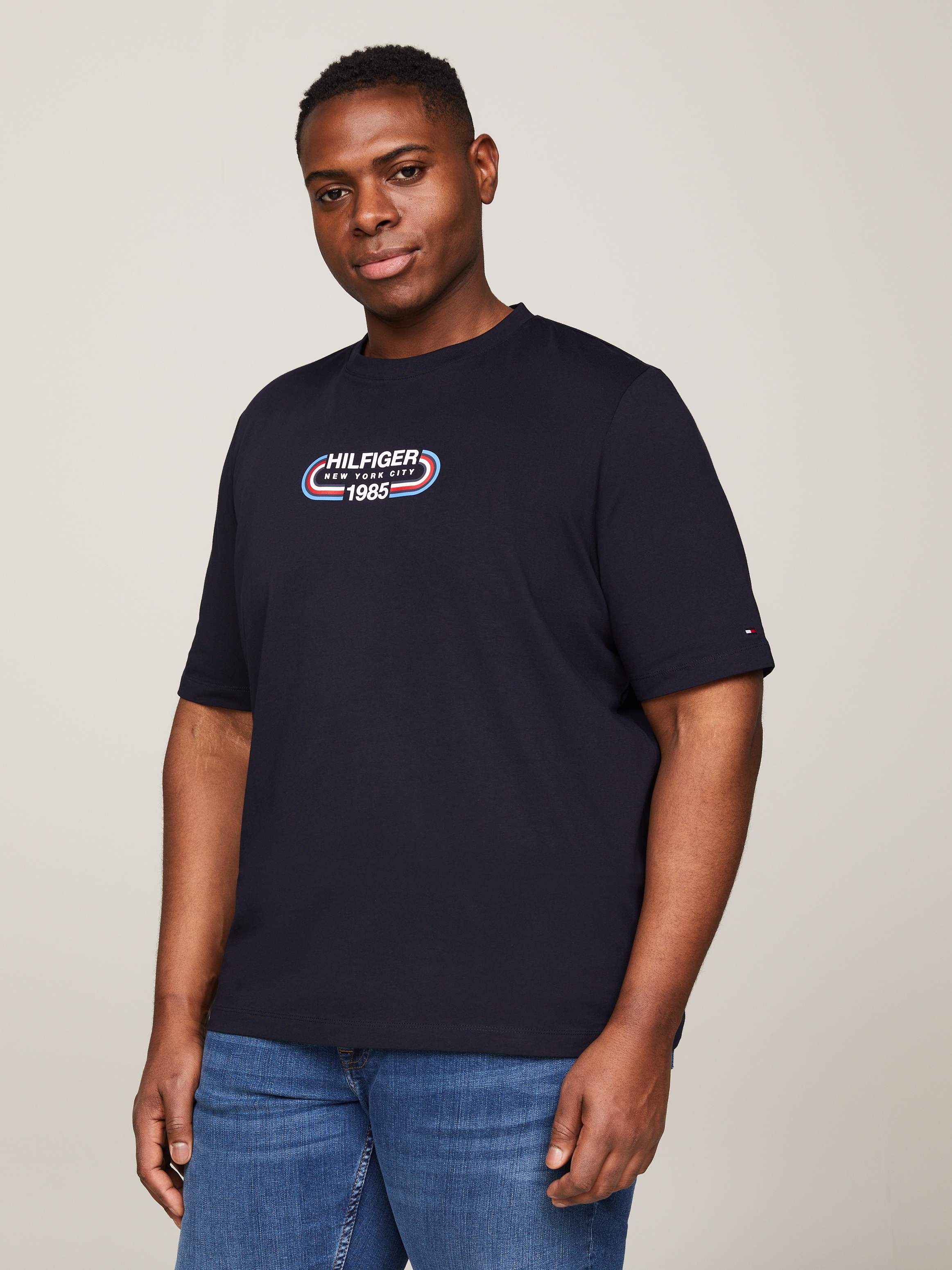 T-Shirt »BT-HILFIGER TRACK GRAPHIC TEE-B«, Große Größen