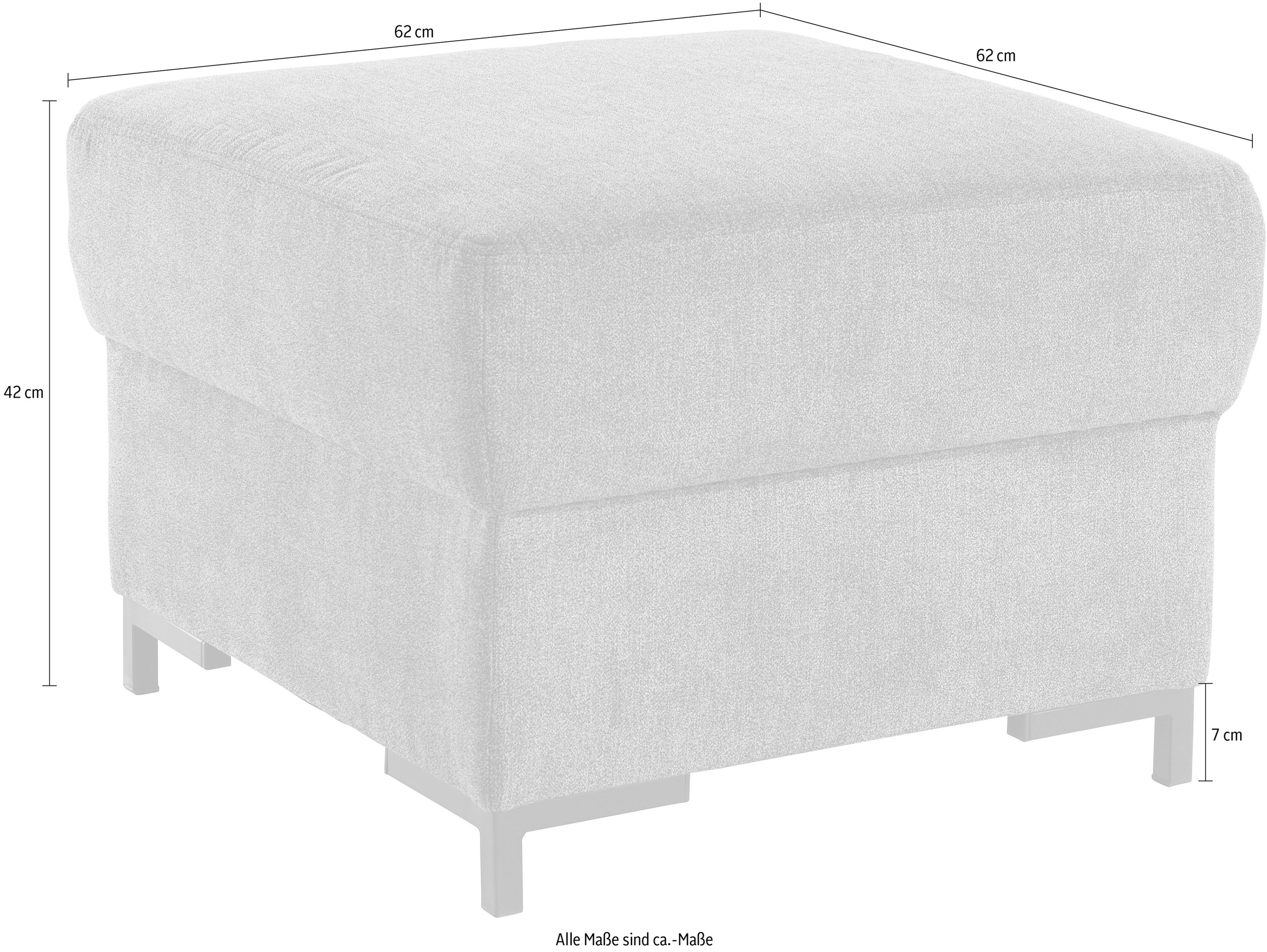 DOMO collection Hocker »Ledas«, in vielen Farben erhältlich