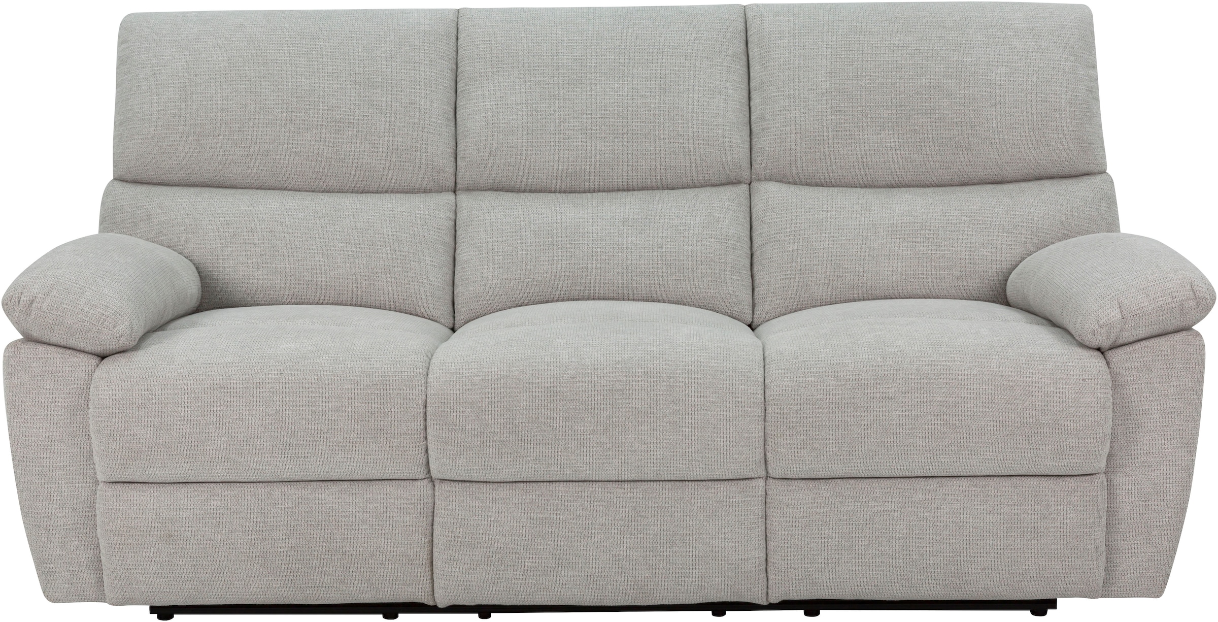 Home affaire 3-Sitzer »LANNOY, manuelle o. elelektrische Relaxfunktion in 2 Sitzen, USB A/C«, Liegefunktion (105°-150°), Reclinersofa, Webstoff, Federkern