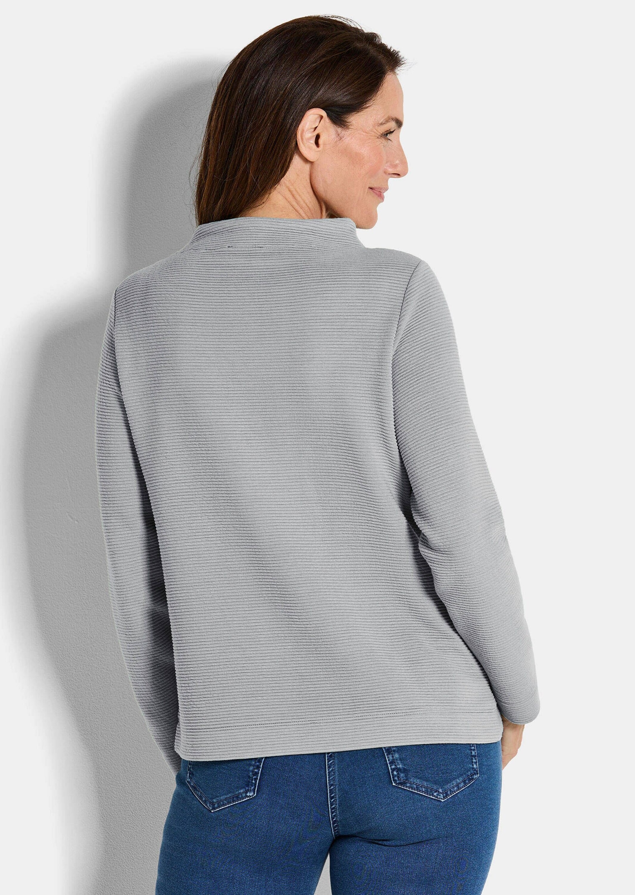 GOLDNER Rundhalspullover »Ottoman-Sweatshirt mit Turtleneck«