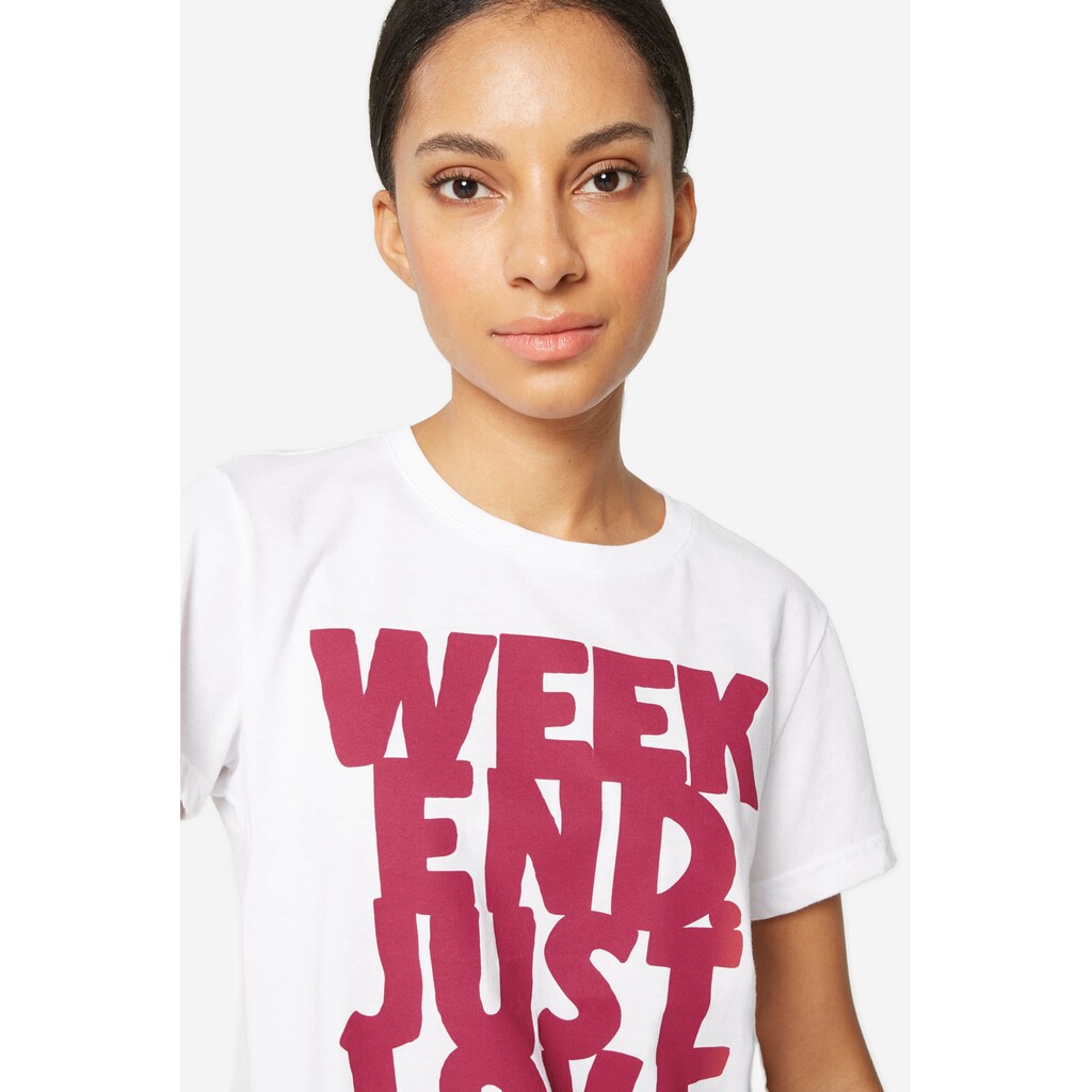 Damenmode Shirts & Sweatshirts Harlem Soul Rundhalsshirt, mit Print white