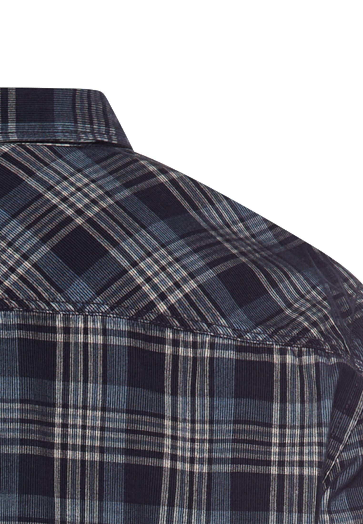 camel active Karohemd langarm, mit Button-Down-Kragen