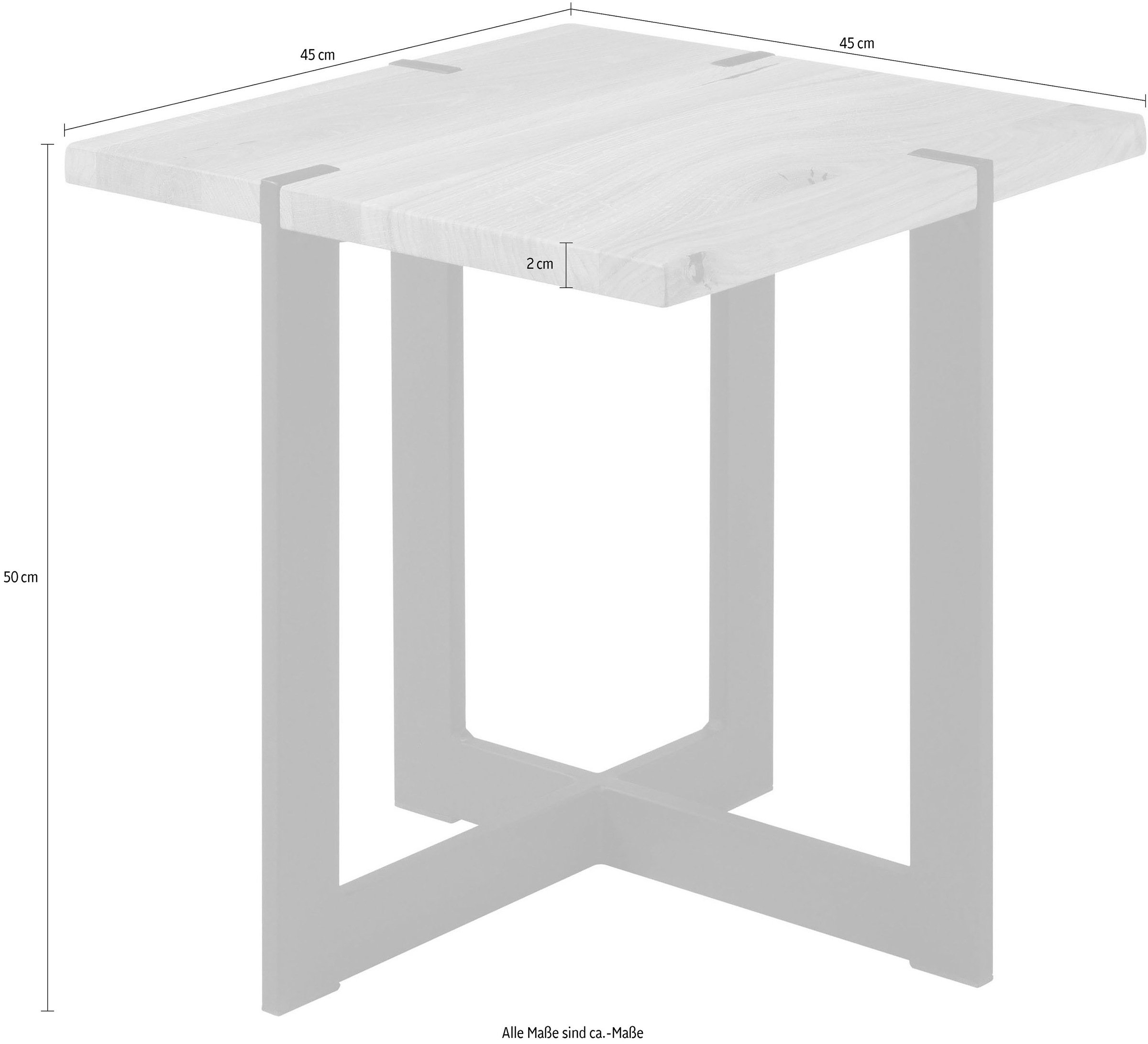 Stolkom Couchtisch »Tiago«, Massivholz Eiche, Tisch FSC Zertifiziert