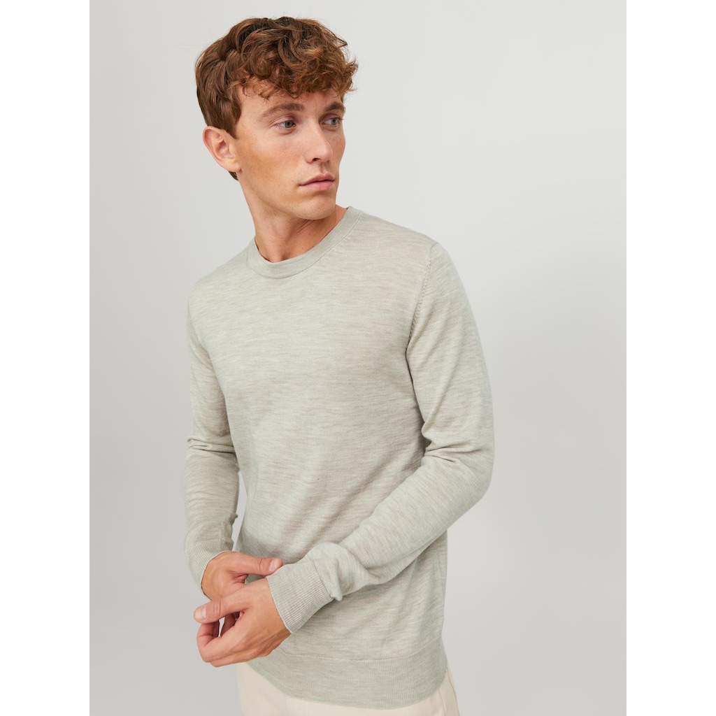 Jack & Jones Rundhalspullover »JPRBLAMARK MERINO KNIT CREW NECK LN«