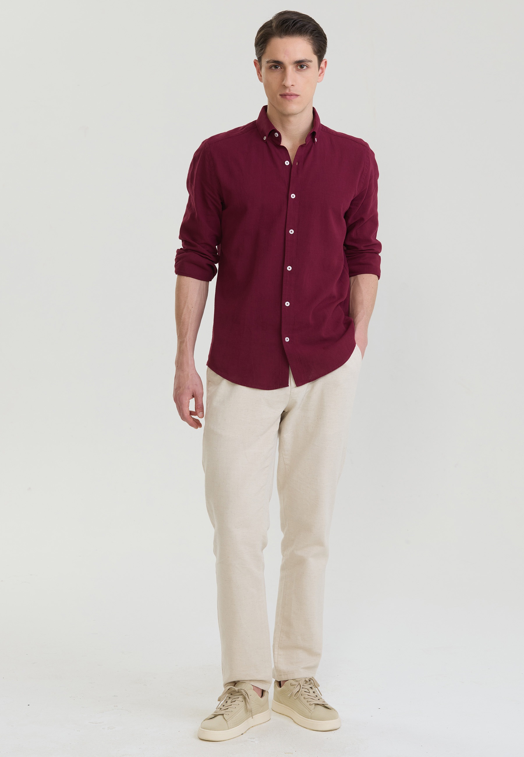 Felix Hardy Langarmhemd »Basic Hemd«