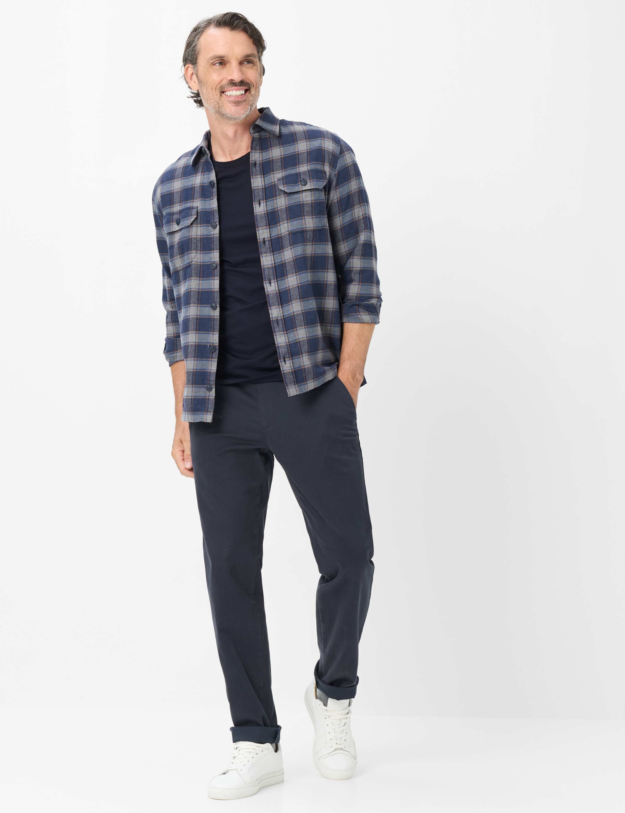 EUREX by BRAX Chinohose »Style THORE«  Carbon Twill: Schlupfhose im Regular Fit