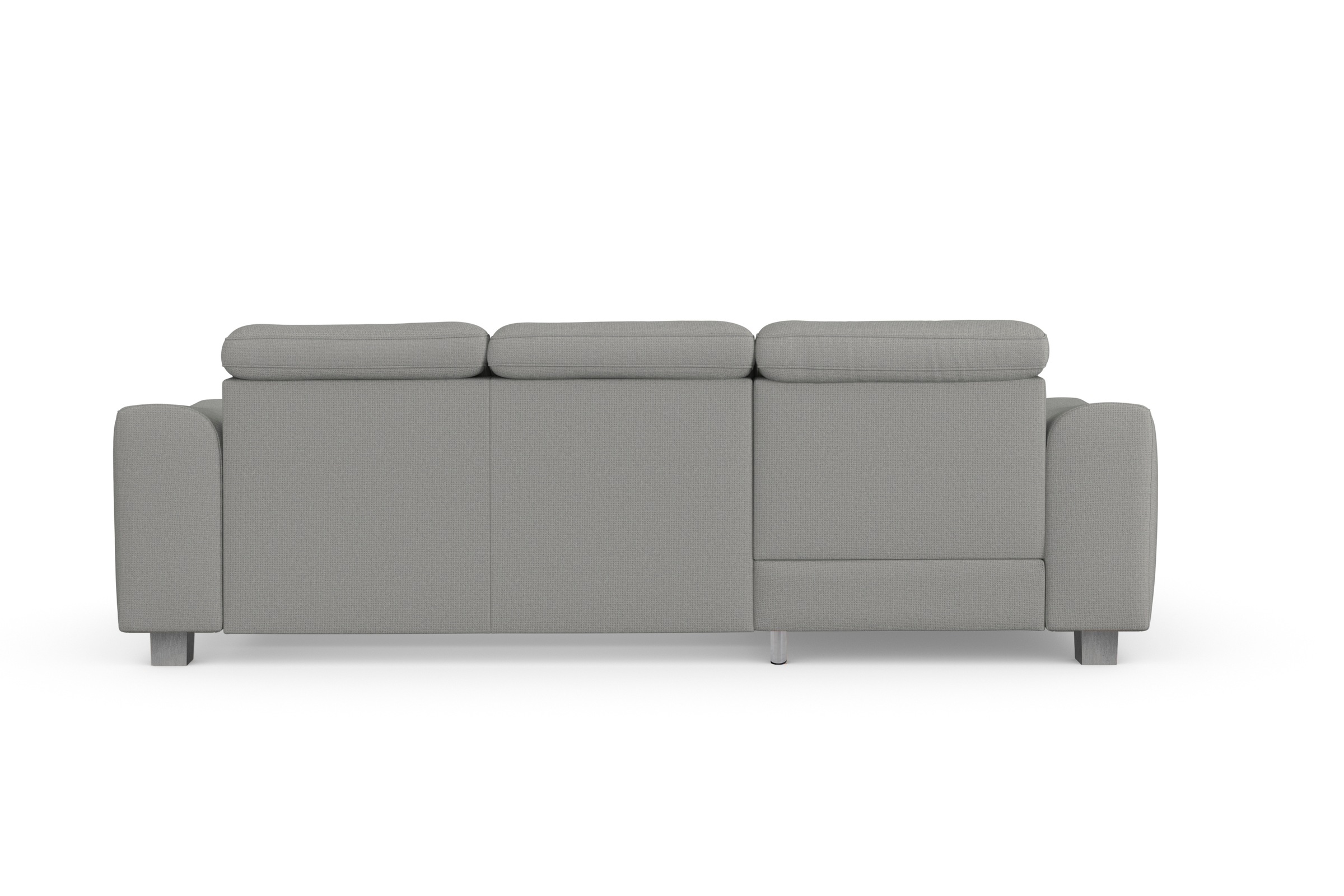 sit&more Ecksofa »Dundee L-Form«, mit Federkern und Edelstahlfüßen, wahlweise mit Kopfteilverstellung