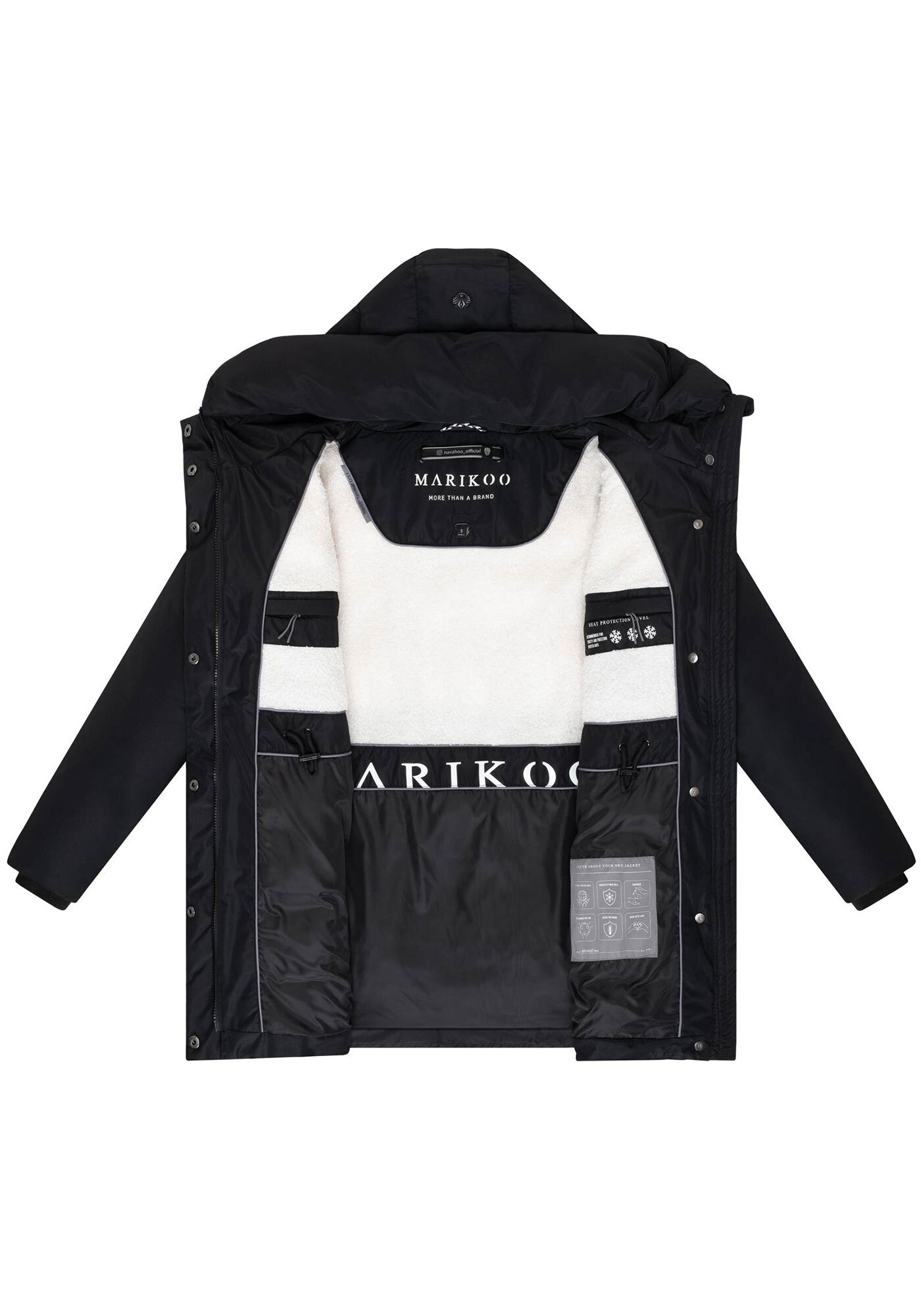 Marikoo Winterjacke »Delilah«, mit warmem Teddyfleece im inneren