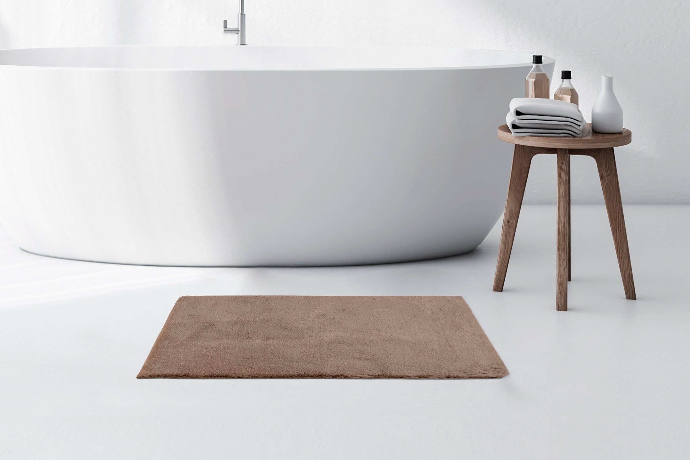 Kayoom Badematte "Rabbit Light" Höhe 22 mm rutschhemmend beschichtet fußbod günstig online kaufen