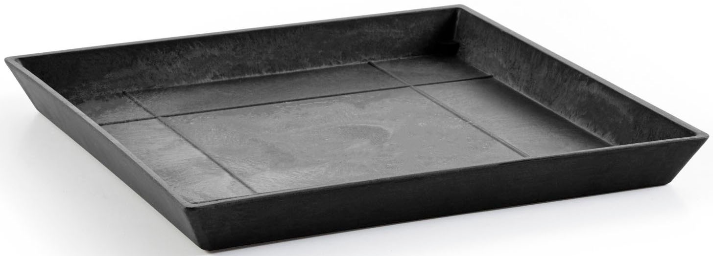 ECOPOTS Blumentopfuntersetzer »SQUARE SAUCER Dark Grey« BxTxH: 43x43x3,5 cm