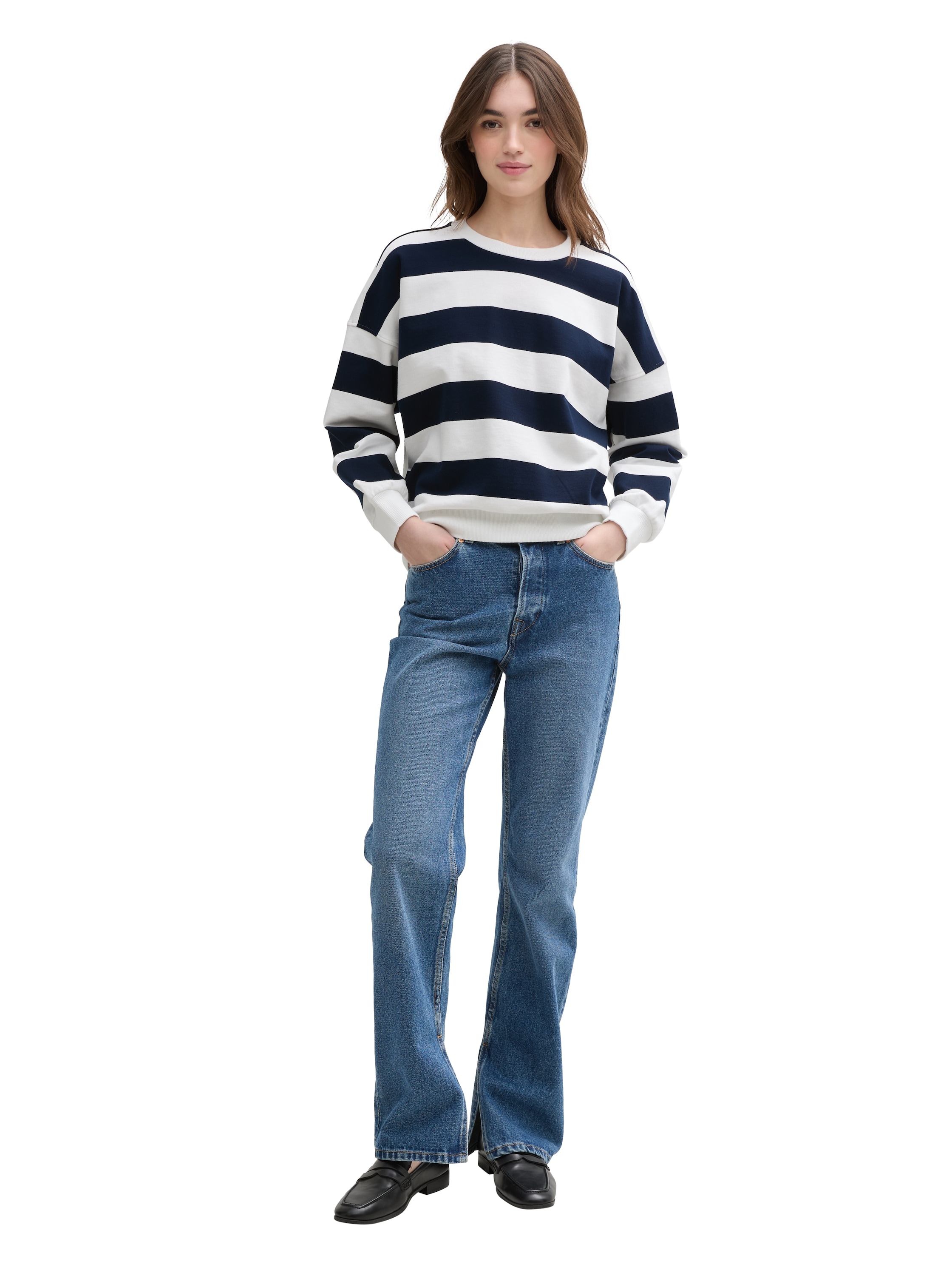 TOM TAILOR Denim Sweatshirt, aus weicher Baumwolle