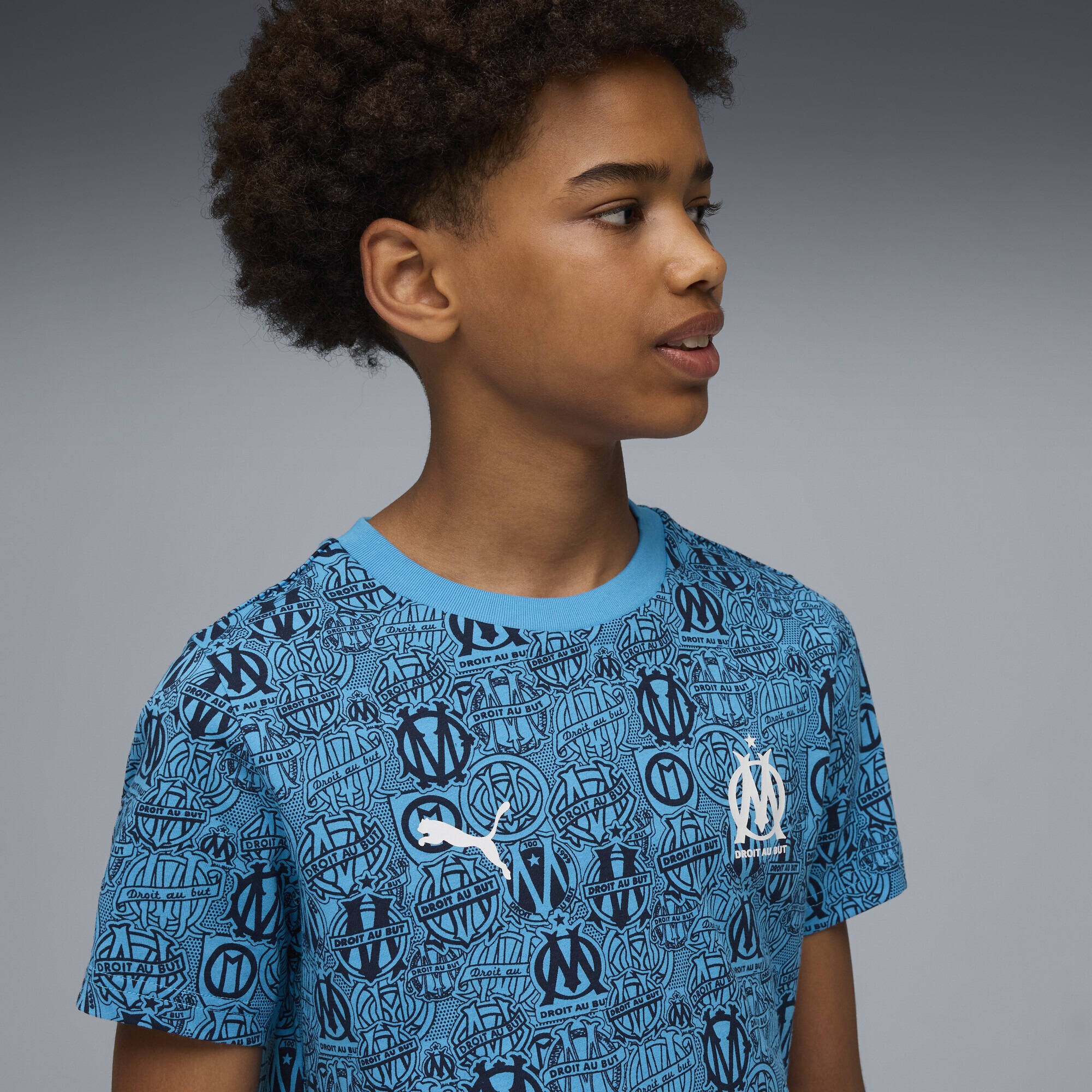 PUMA T-Shirt »Olympique de Marseille FtblCulture T-Shirt mit Allover-Print«