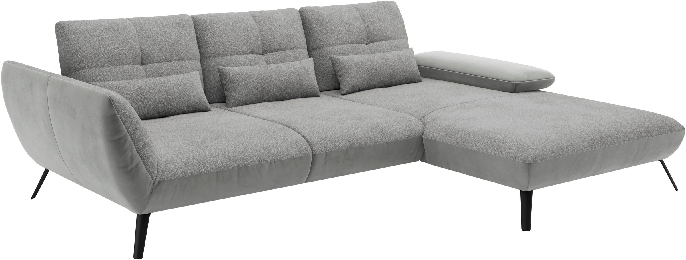 Places of Style Ecksofa »Mikado L-Form«, inkl. Sitztiefenverstellung und Armteilverstellung