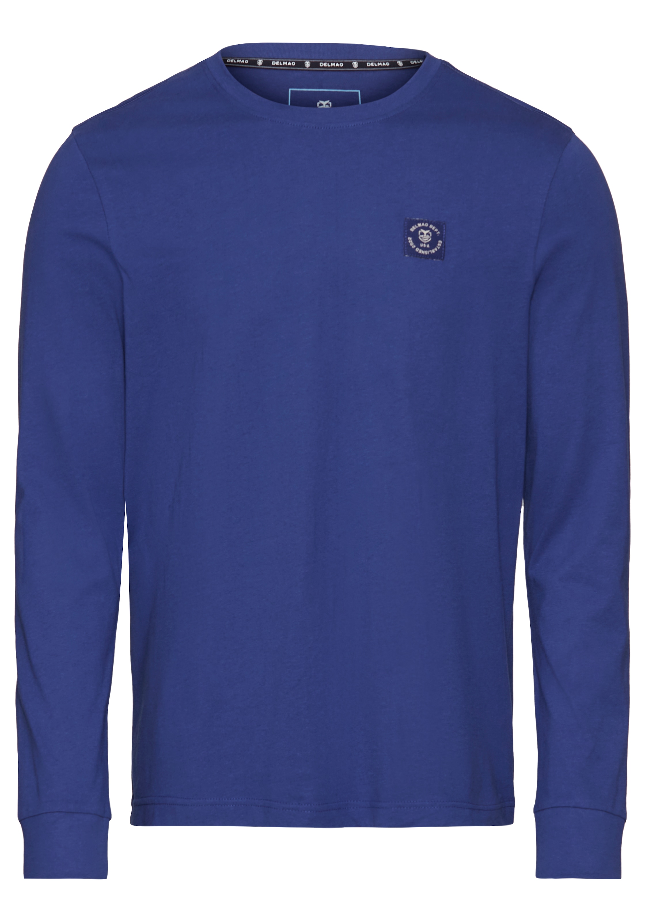 DELMAO Rundhalsshirt, mit Markenlabel