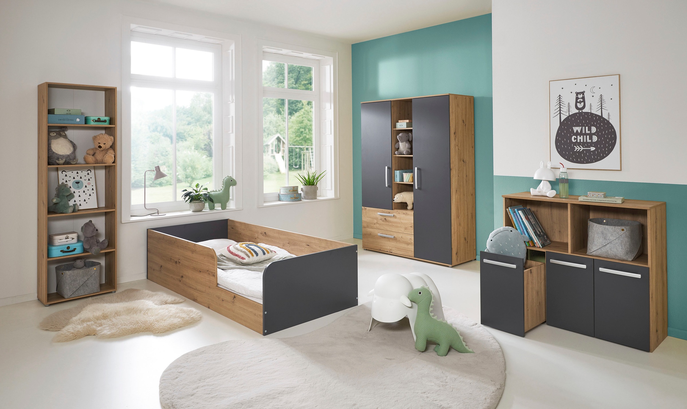 arthur berndt Jugendzimmer-Set "Kinderzimmer "Alessio" Set 4-teilig" Set, 4 günstig online kaufen