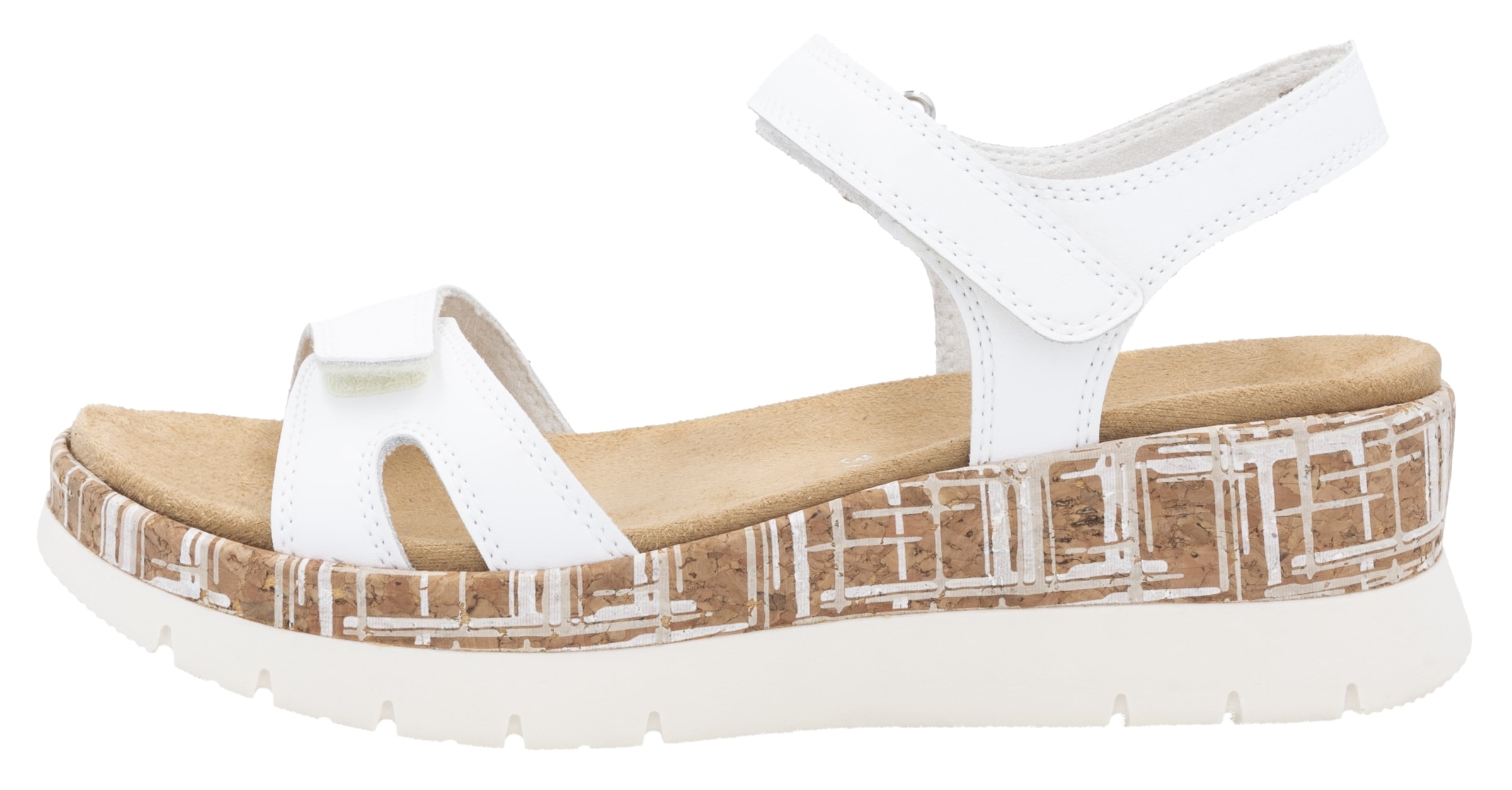 Remonte Keilsandalette, Riemchensandale, Bequemschuh, Sommerschuh mit Klettverschlüssen