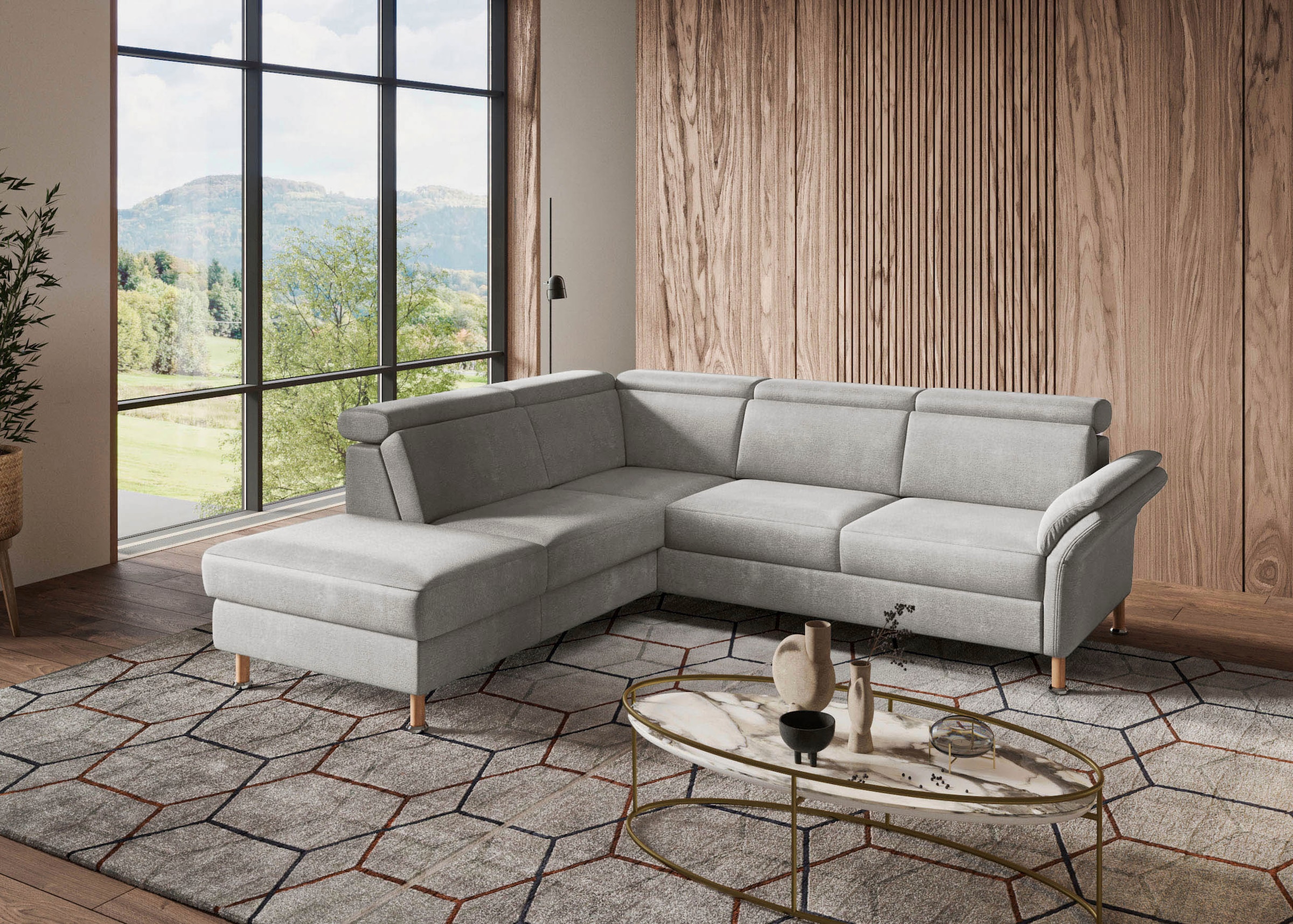 Home affaire Ecksofa »Calypso L-Form«, mit Relaxfunktion motorisch im Sofa 2,5- Sitzer